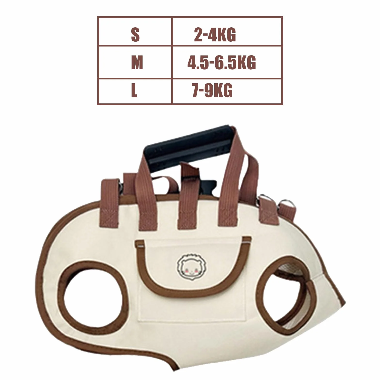 Zaino Porta Cani - Zaino Trasportino per Gatto con Sacchetto per Snack,Borsa Portatile Regolabile per Uscite all'Aperto Camminate Viaggi Escursioni Auto Bici Casa Quotidiana