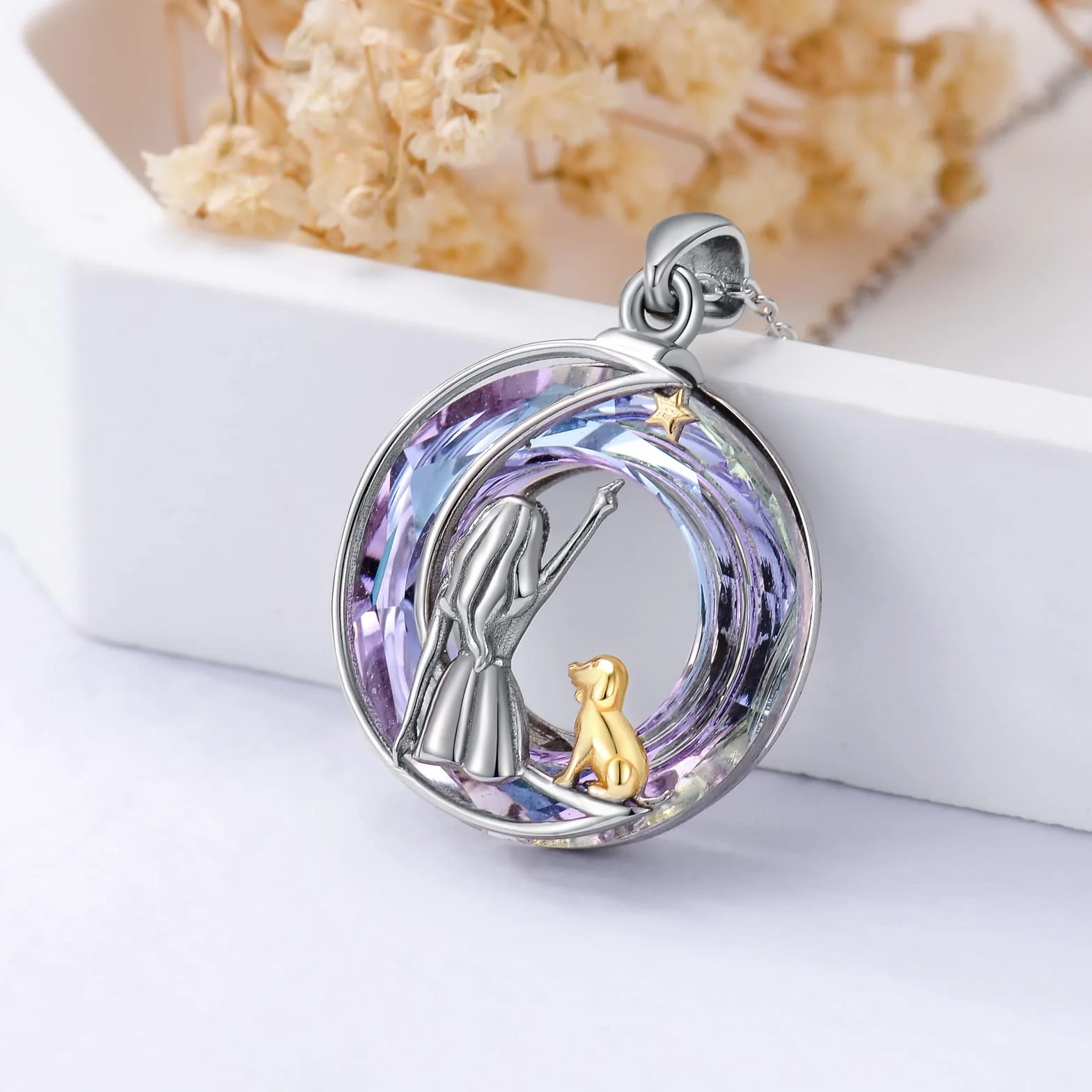 Sterling Silver Animal Pendant Necklace Butterfly Dragonfly Hummingbird Gifts for Women