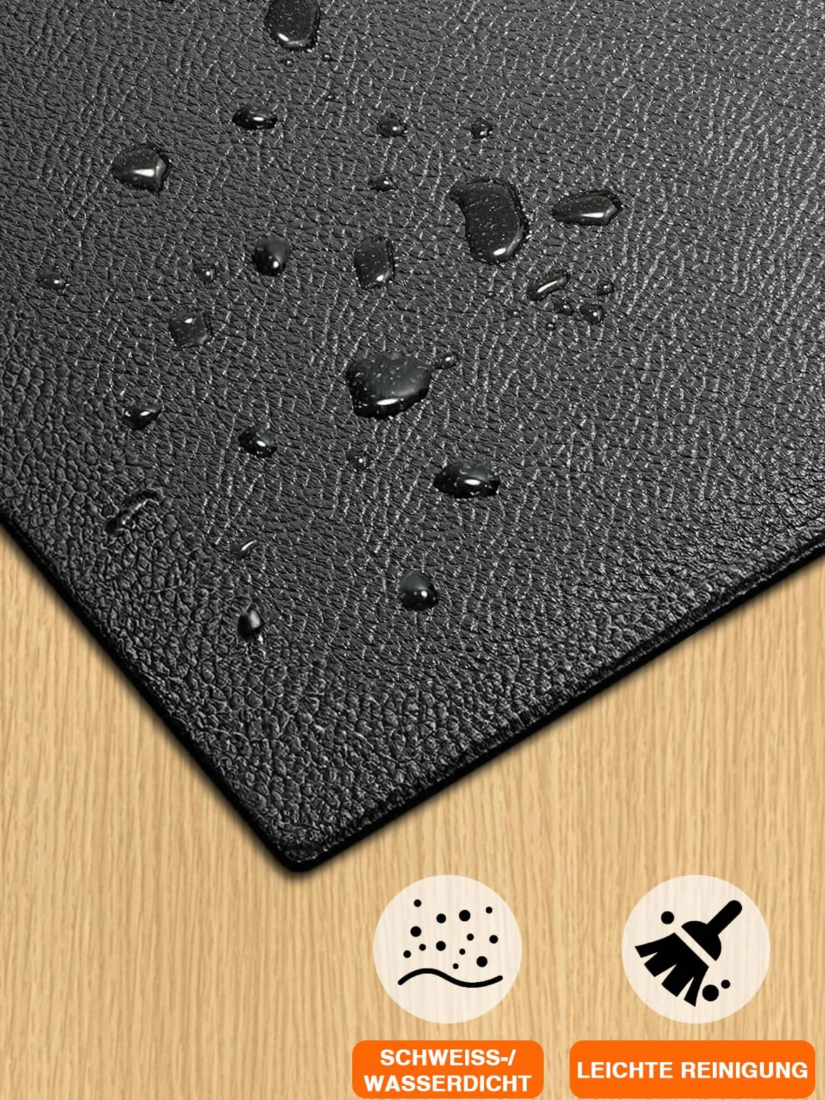 Tappetino per Tapis Roulant, 160 x 76 cm, Tappetino Palestra Spessore 6 mm, Pieghevole, per Tappeti, Pavimenti in Legno, Compatibile con Tappetino da Passeggio, Cyclette, Ellittica