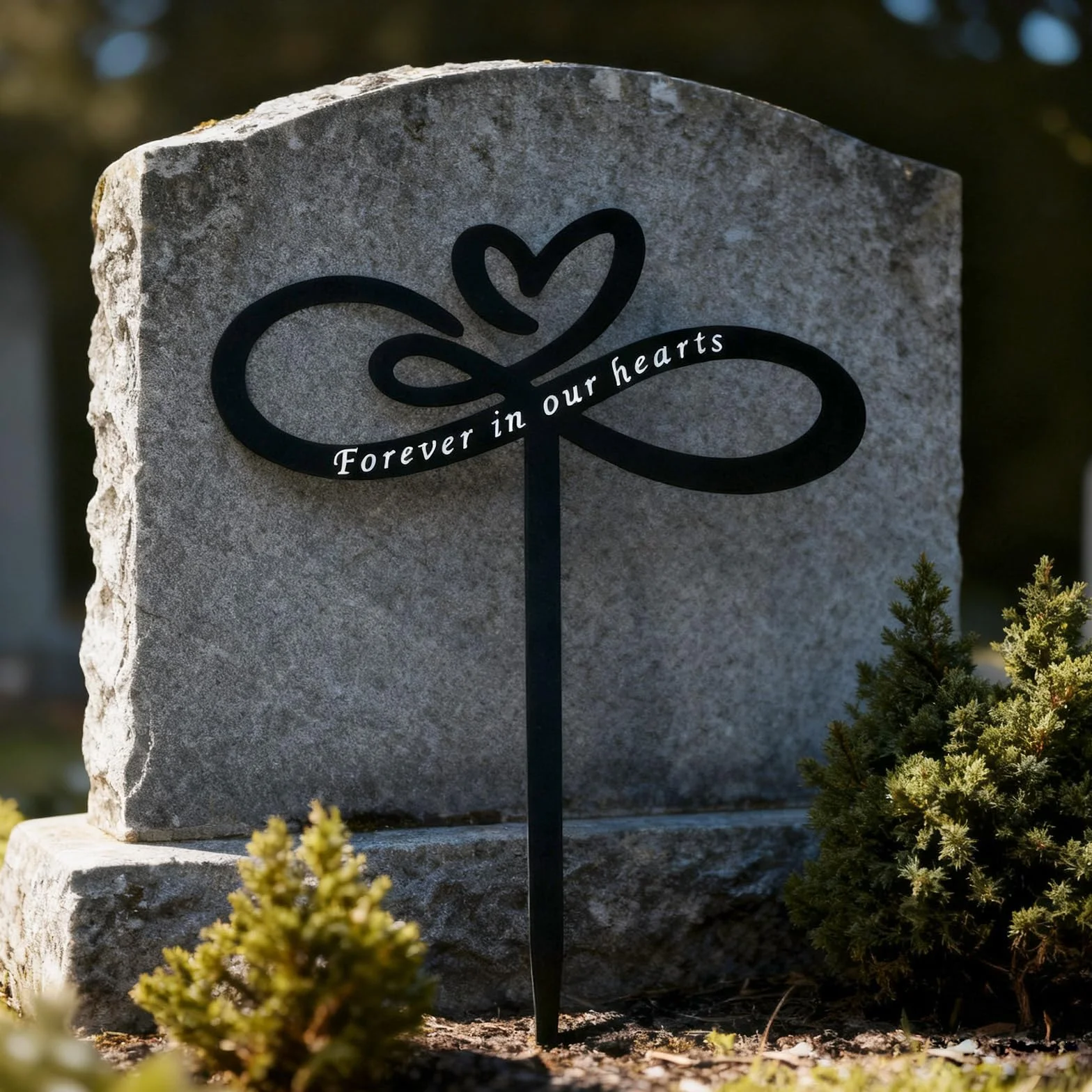 Targa Commemorativa Metallo Decorazione Funeraria per Cani Gatti Resistente alle Intemperie Segno Memoria Duraturo per Tomba Giardino Cortile Esterno Prato