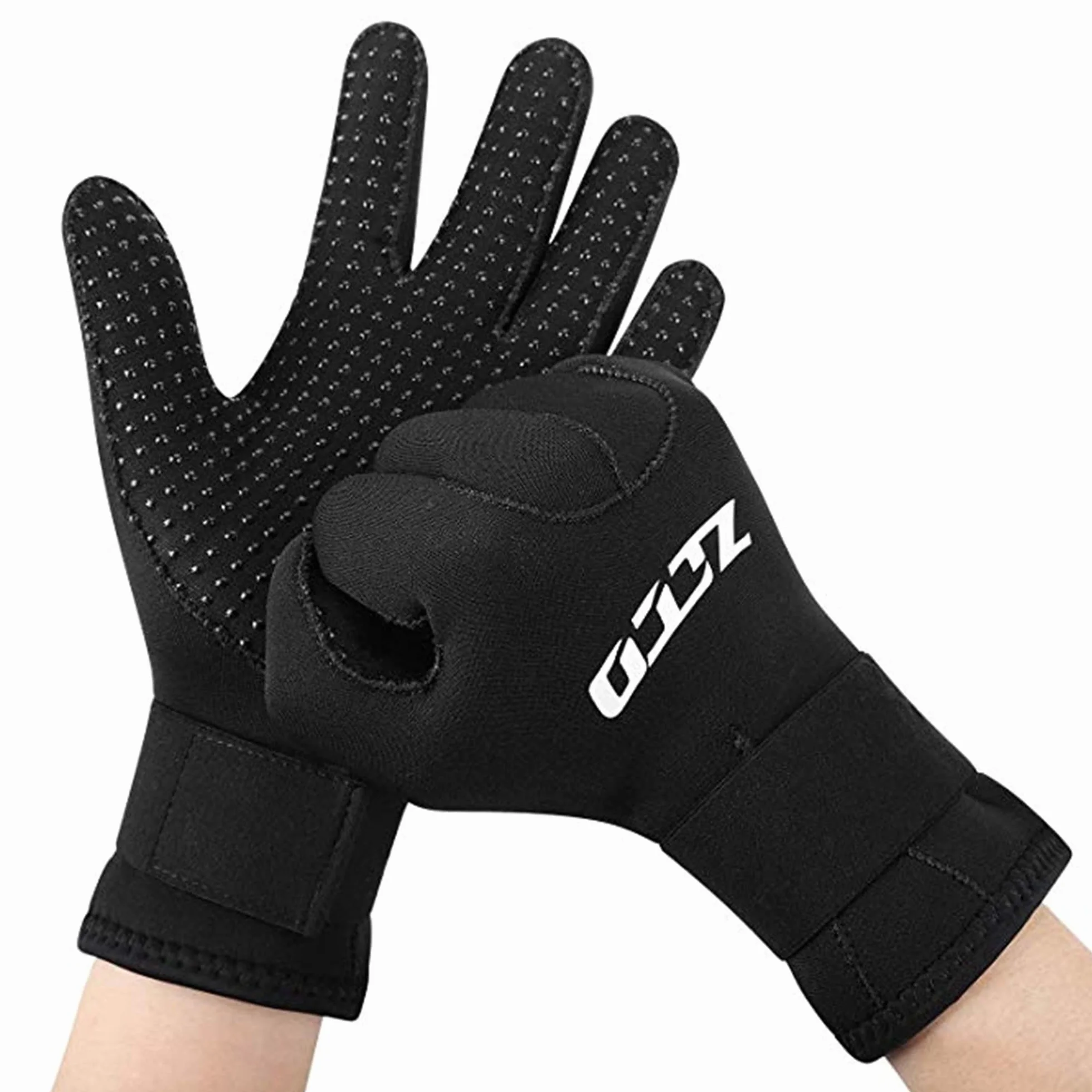 ZCCO Guanti da immersione in neoprene 3mm / 5mm, guanti da muta termica a doppio strato con polso elastico e particelle antiscivolo