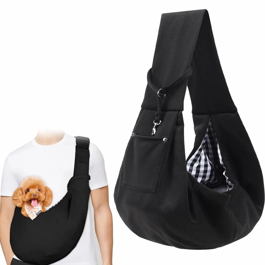 Borsa da Viaggio per Cani, Regolabile Borsa da Viaggio per Cani Piccola, per Cane/Gatto Fino a 7.5 KG, per Viaggio, Ciclismo, Passeggiata
