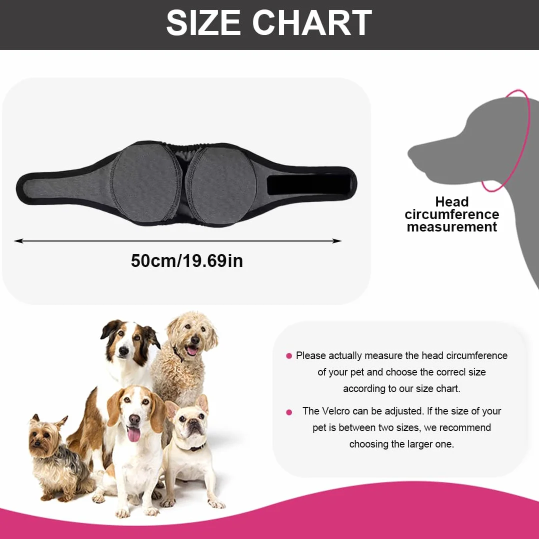 Paraorecchie Cane Impermeabile Nuoto Estivo Riduzione del Rumore Cuffia Cane Grigio M