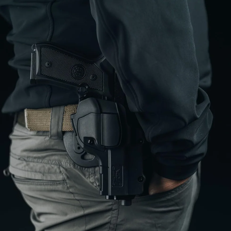 Beretta 92 Paddle OWB Holster Polimerowa Kabura Taktyczna Czarna