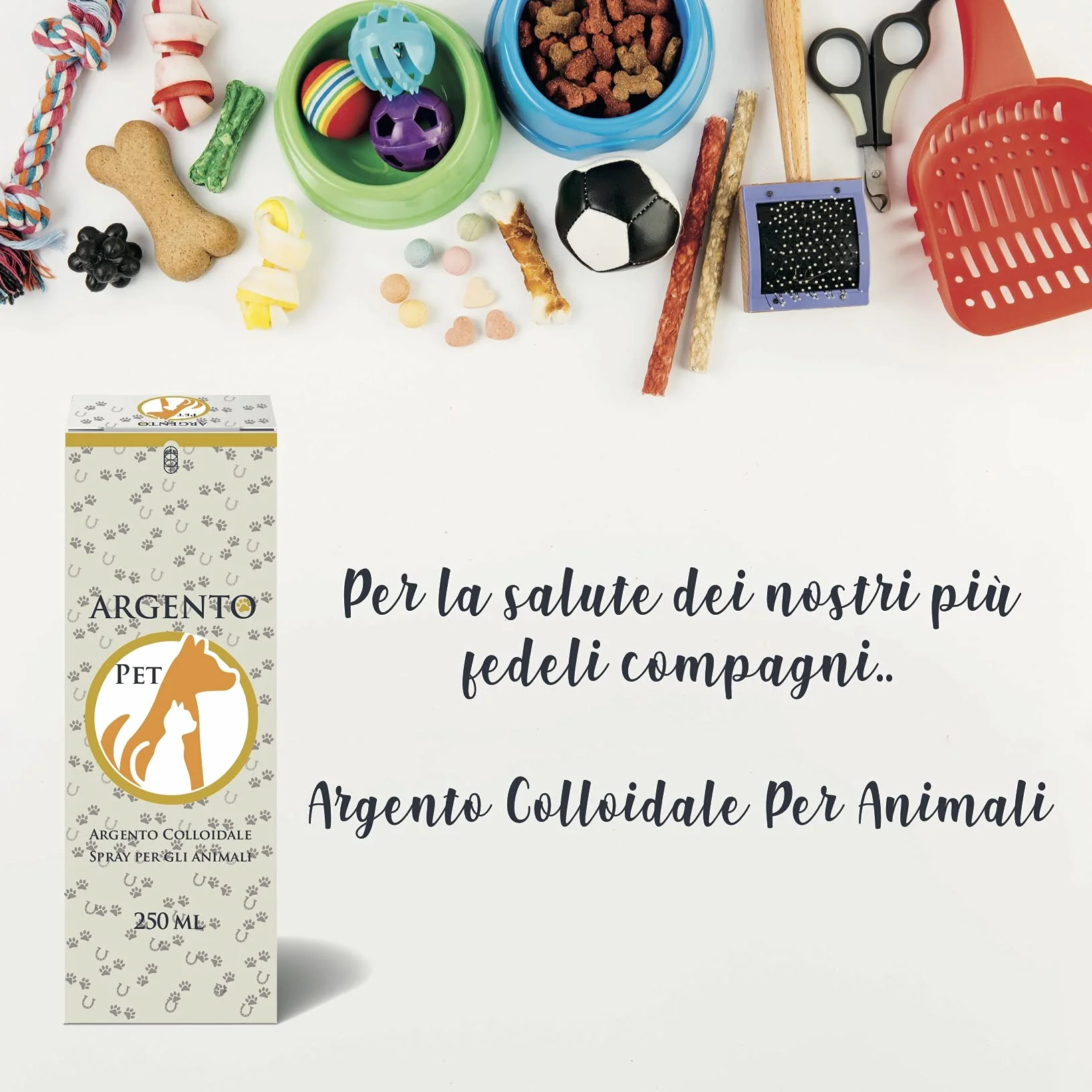 SEB - ARGENTO PET SPRAY - PER ANIMALI. Argento colloidale ionico 40ppm con trigger spray per un'applicazione facile e pratica