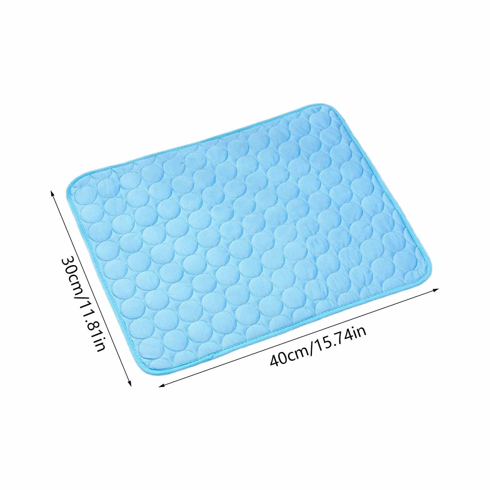 Tappetino Refrigerante 30x40cm Seta Di Ghiaccio Per Cani Gatti, Adatto A Gabbie, Dissipazione Del Calore Portatile
