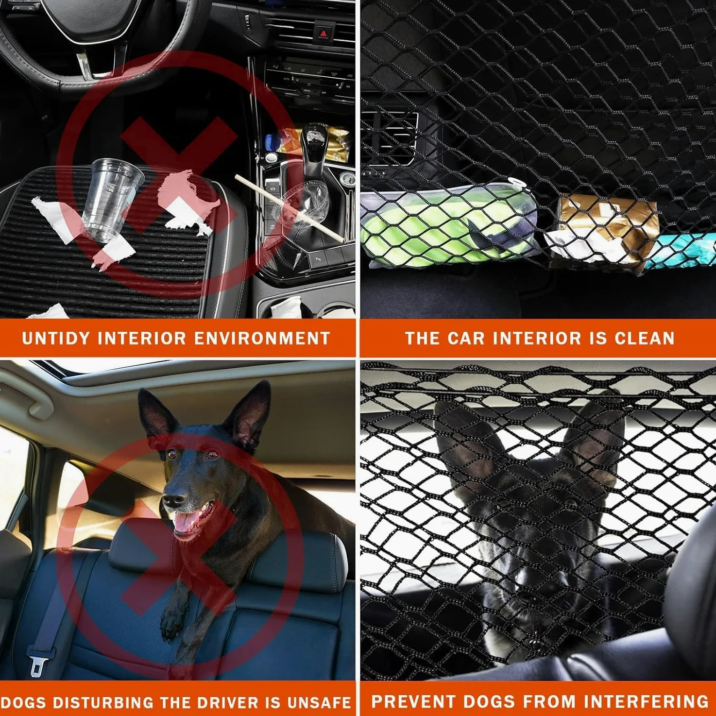 Barriera Rete Auto per Cane per Holden Captiva/Trax/Equinox/Trailblazer/Cruze/Calais/Barina/Astra, Pet Auto Barriera per Cani, Animali Doppio Strato, Griglia di Protezione per Auto per SUV E Camion