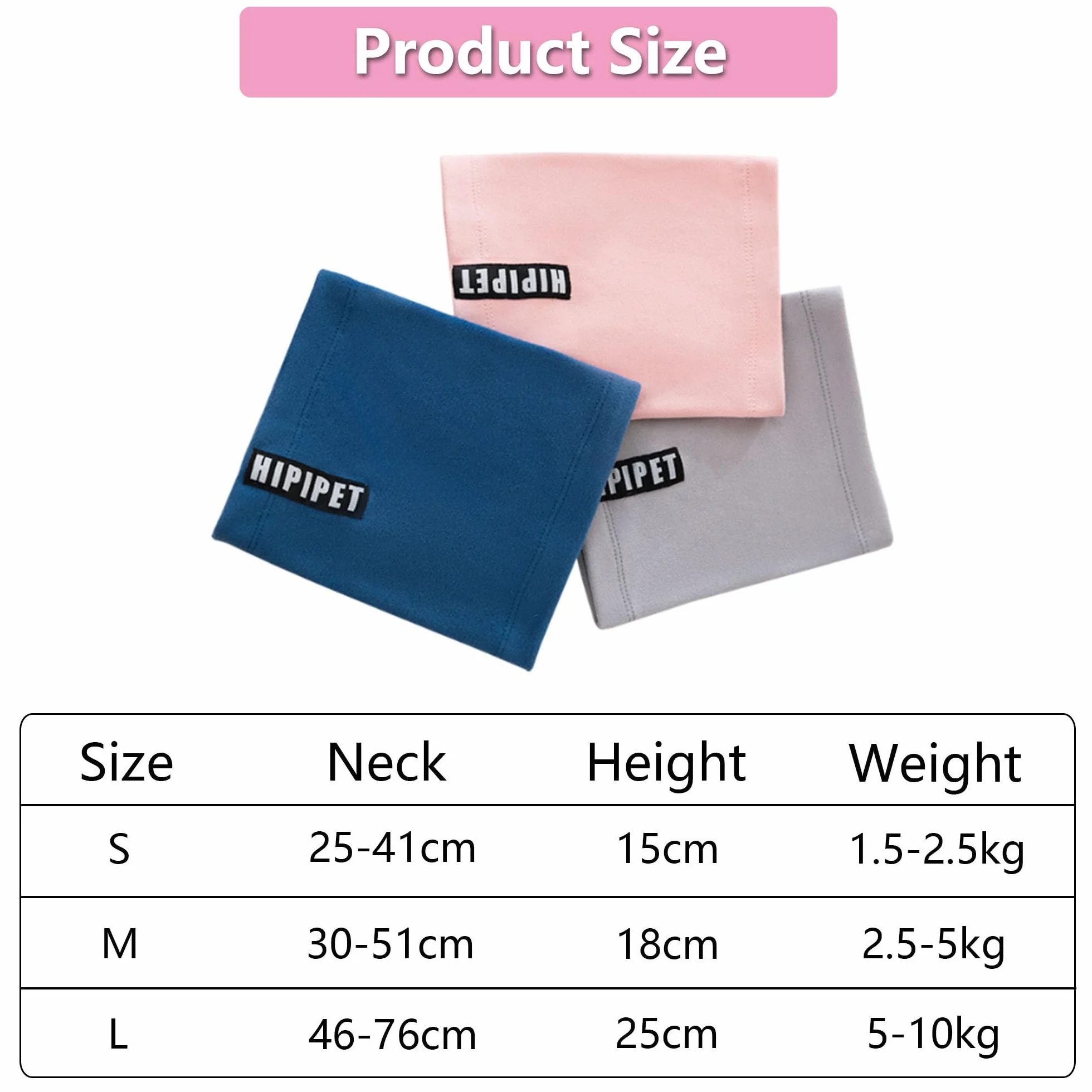 Cane Paraorecchie Calmi Pet Felpa Cappuccio Protezione Rumore Snood Ansia Sollievo Cani (rosa, M)