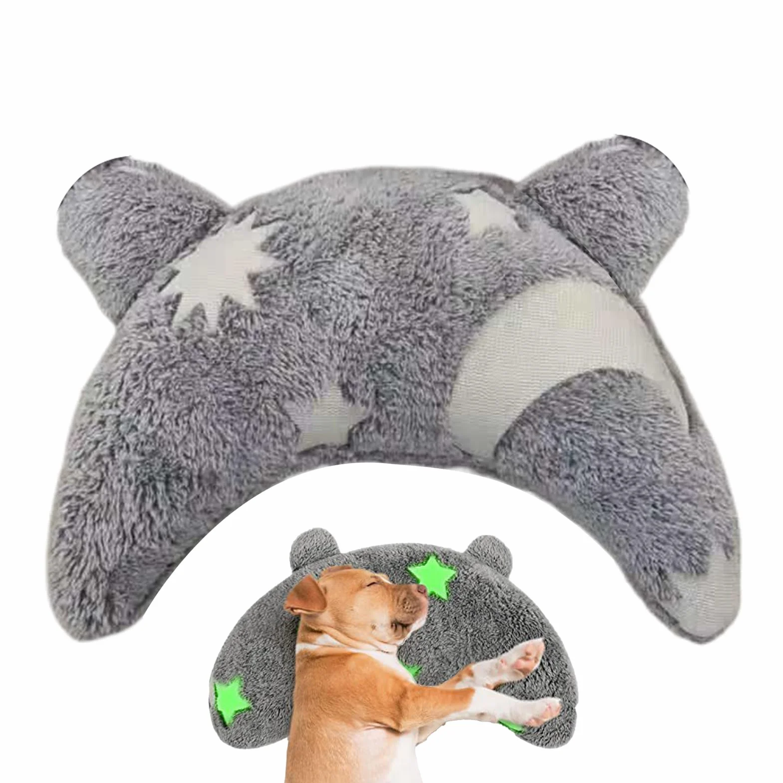 Cuscino calmante per cani, cuscino di supporto per il collo, cuscino ortopedico in memory foam, cuscino per cani in morbido pile anti ansia, comodo aiuto cervicale per casa, letto, divano, cassa, uso