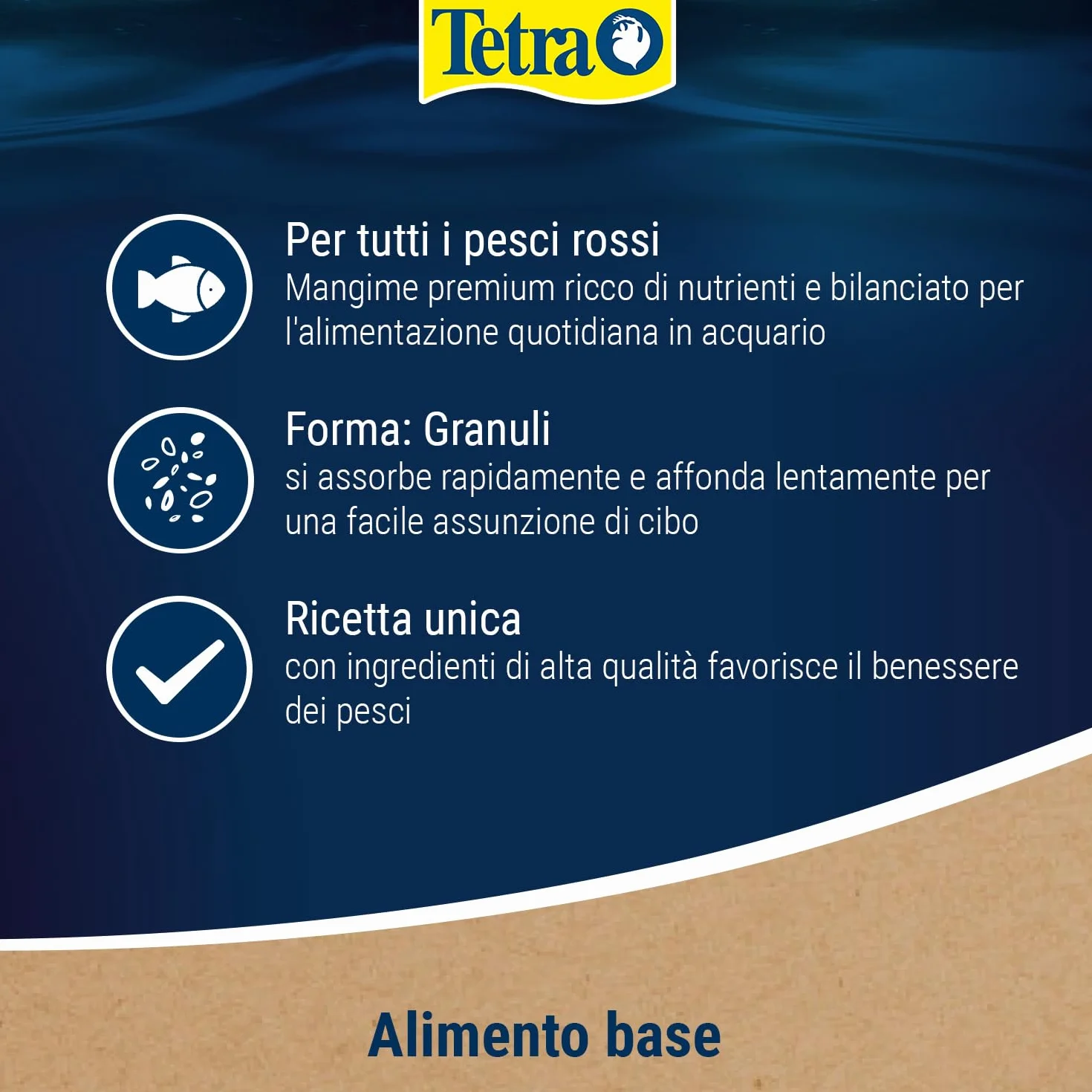 Tetra Goldfish Gold Colour Mangime granulare per pesci rossi acqua fredda 250 ml