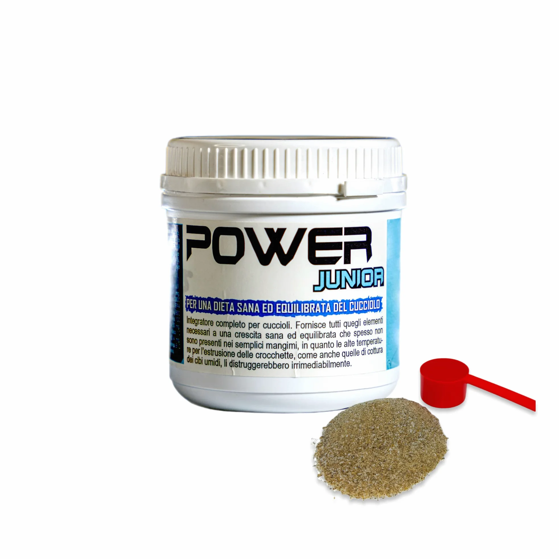 Power Junior 250 Integratore Alimentare per Cuccioli di Cane con Calcio, Vitamine e Fermenti Lattici (250g)