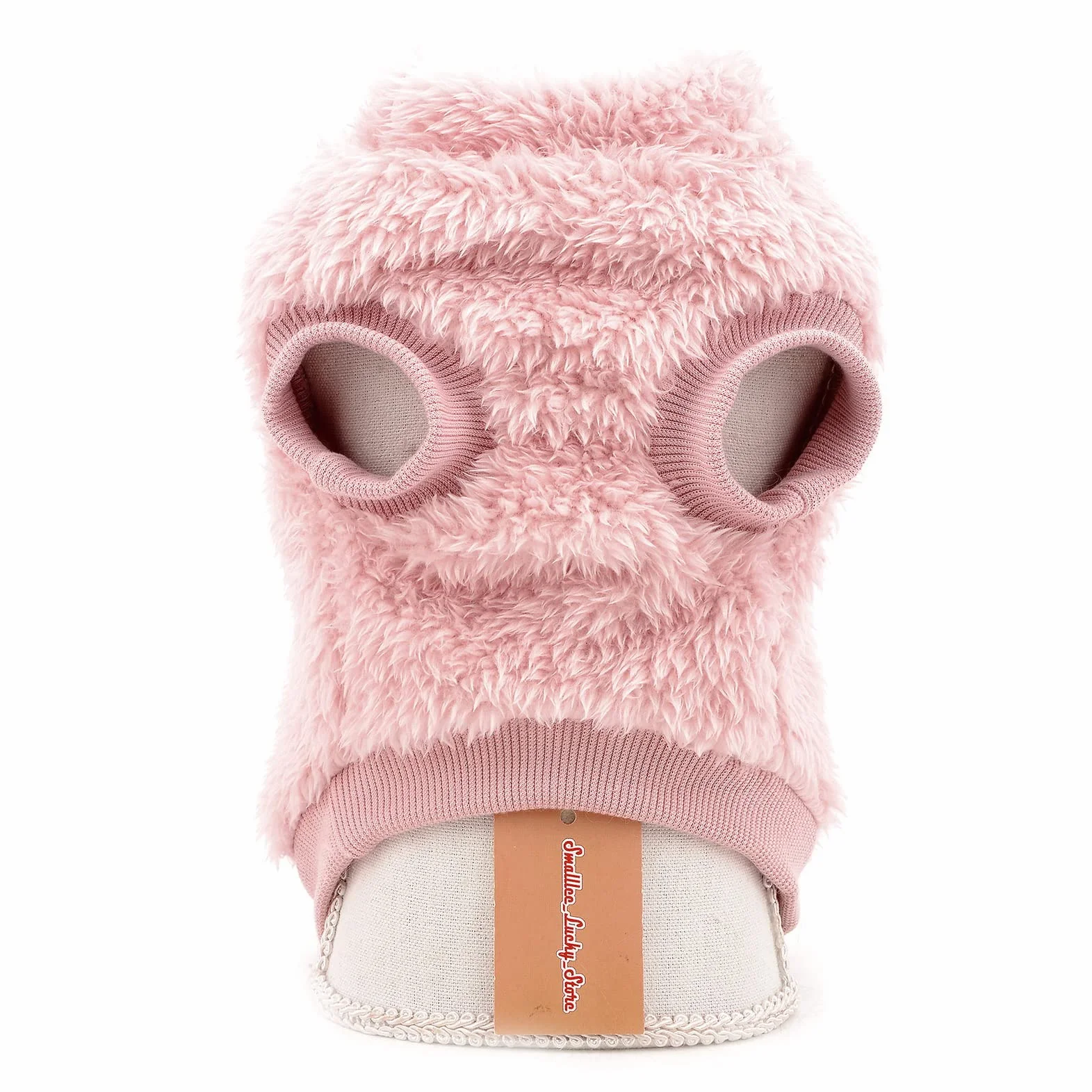 Pet Sherpa Maglione in pile con dolcevita e anello a D per cani piccola taglia gatto cucciolo Yorkie Chihuahua vestiti caldi autunnali invernali rosa S
