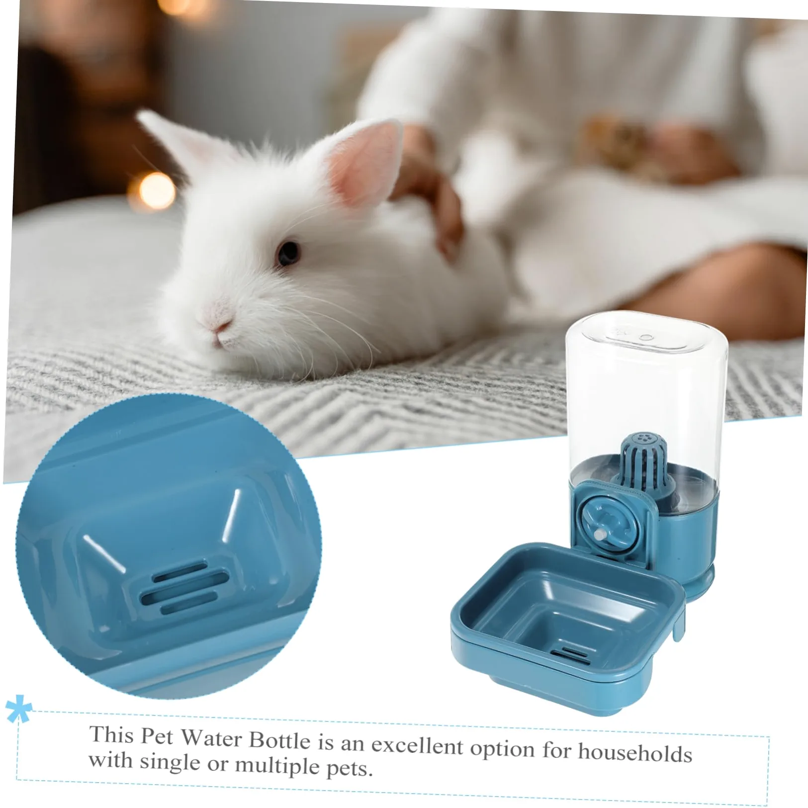SUPVOX Distributore Acqua Per Conigli Mangiatoia Per Animali Domestici Dispenser Acqua Compatto Riutilizzabile Facile Da Appendere Alla Gabbia