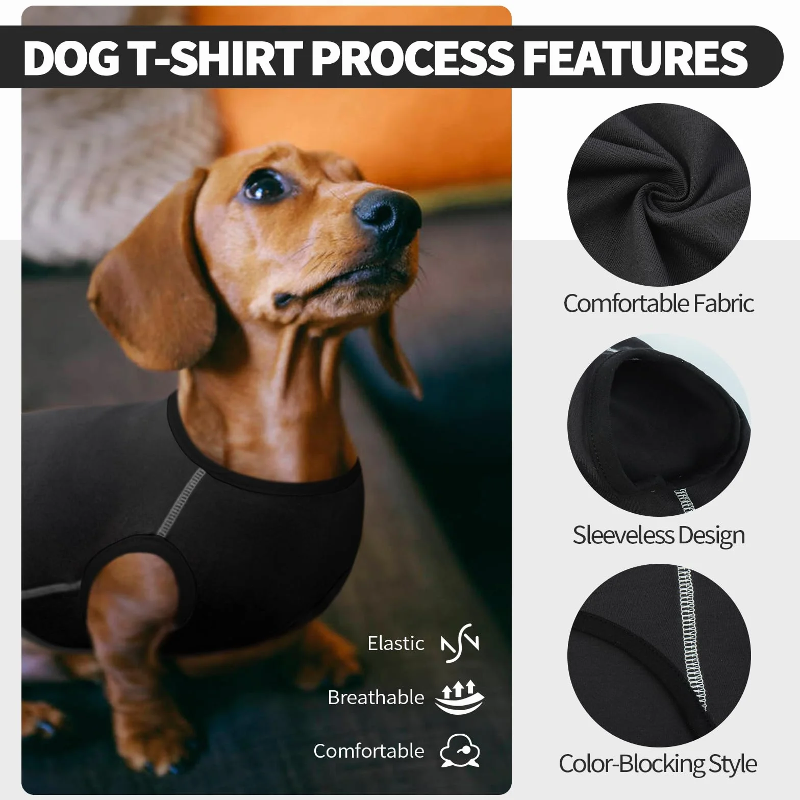 Maglione Per Cane Bassotto Confortevole Grigio XS