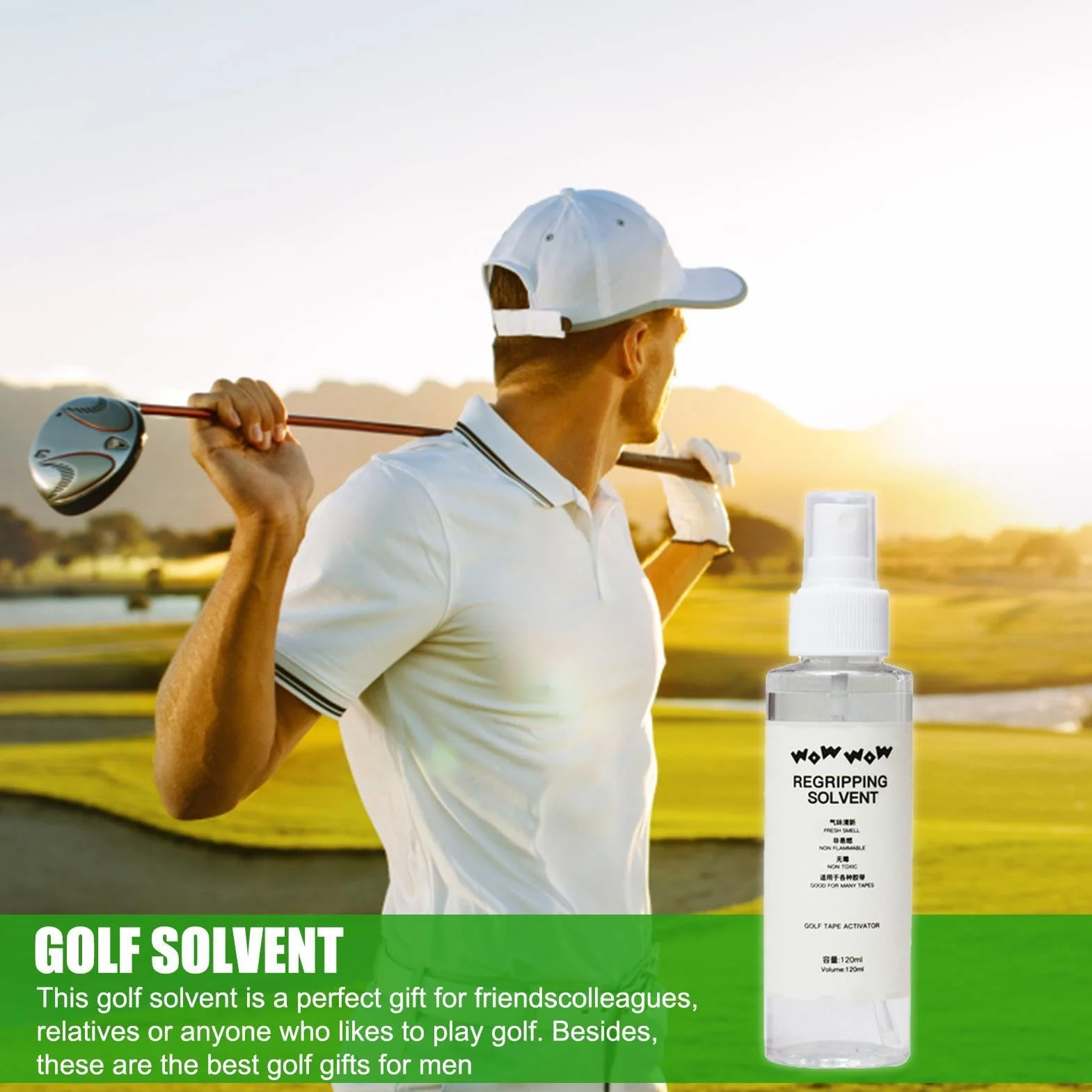 Solvente per impugnatura da golf non infiammabile inodore rimozione riparazione