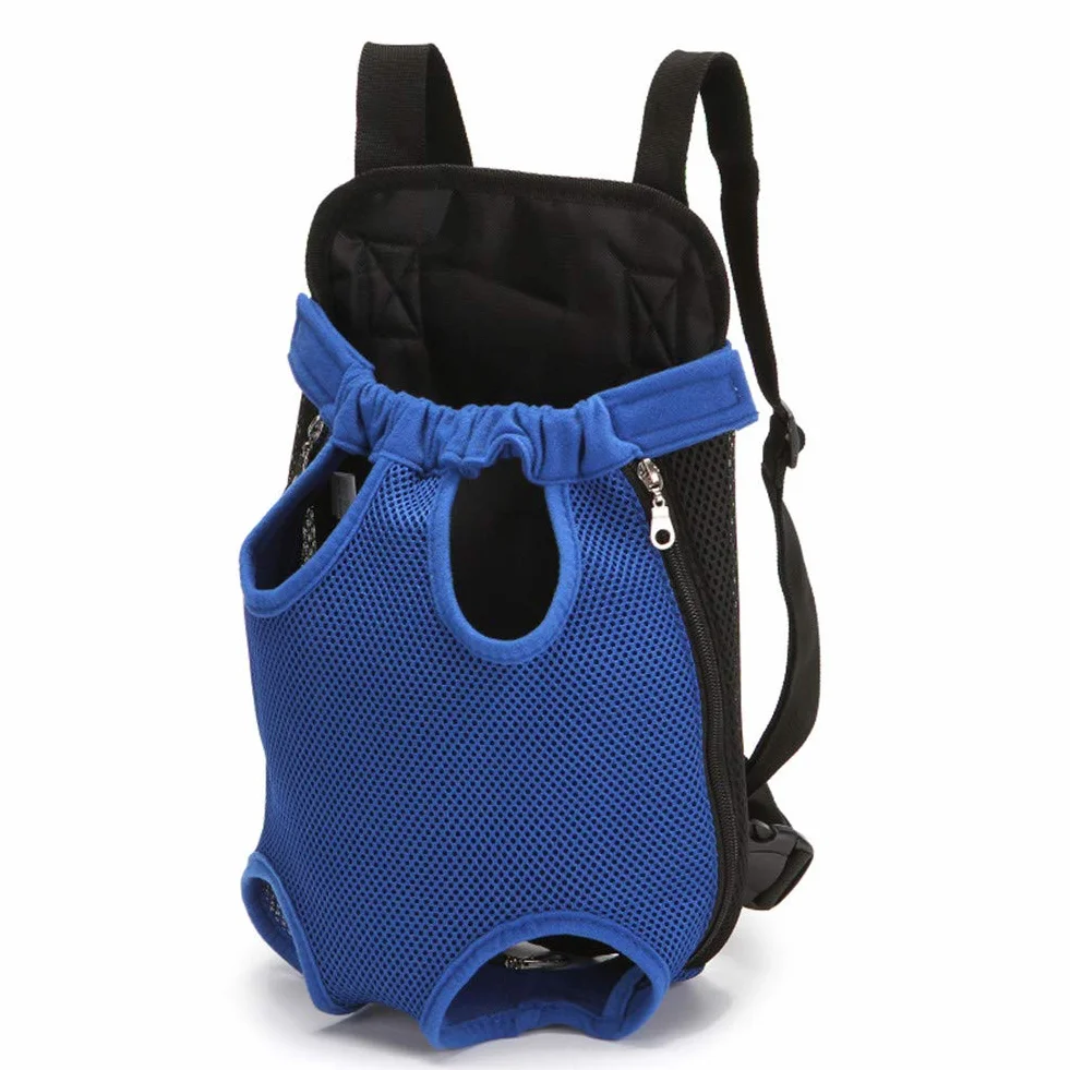 Borsa per Cani Marsupio Trasportino per Cani di Piccola Taglia Dog Travel Carrier Blu-S