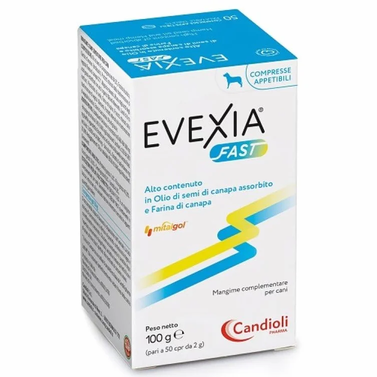 Candioli Evexia Fast 50 CPR. Mangime complementare per Can