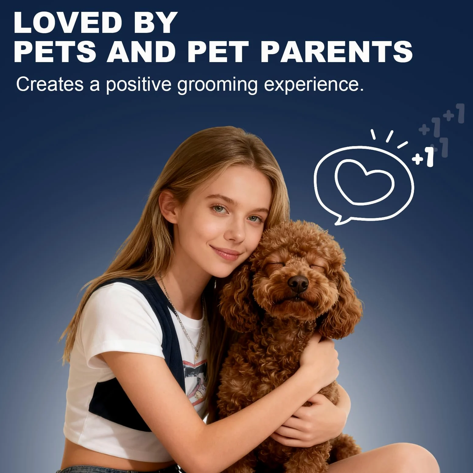 Spazzola flessibile a doppia faccia per cani per scarabocchi e barboncini, spazzola per la toelettatura del cane per Goldendoodles e Labradoodles, spazzola districante delicata e sottopelo per cani