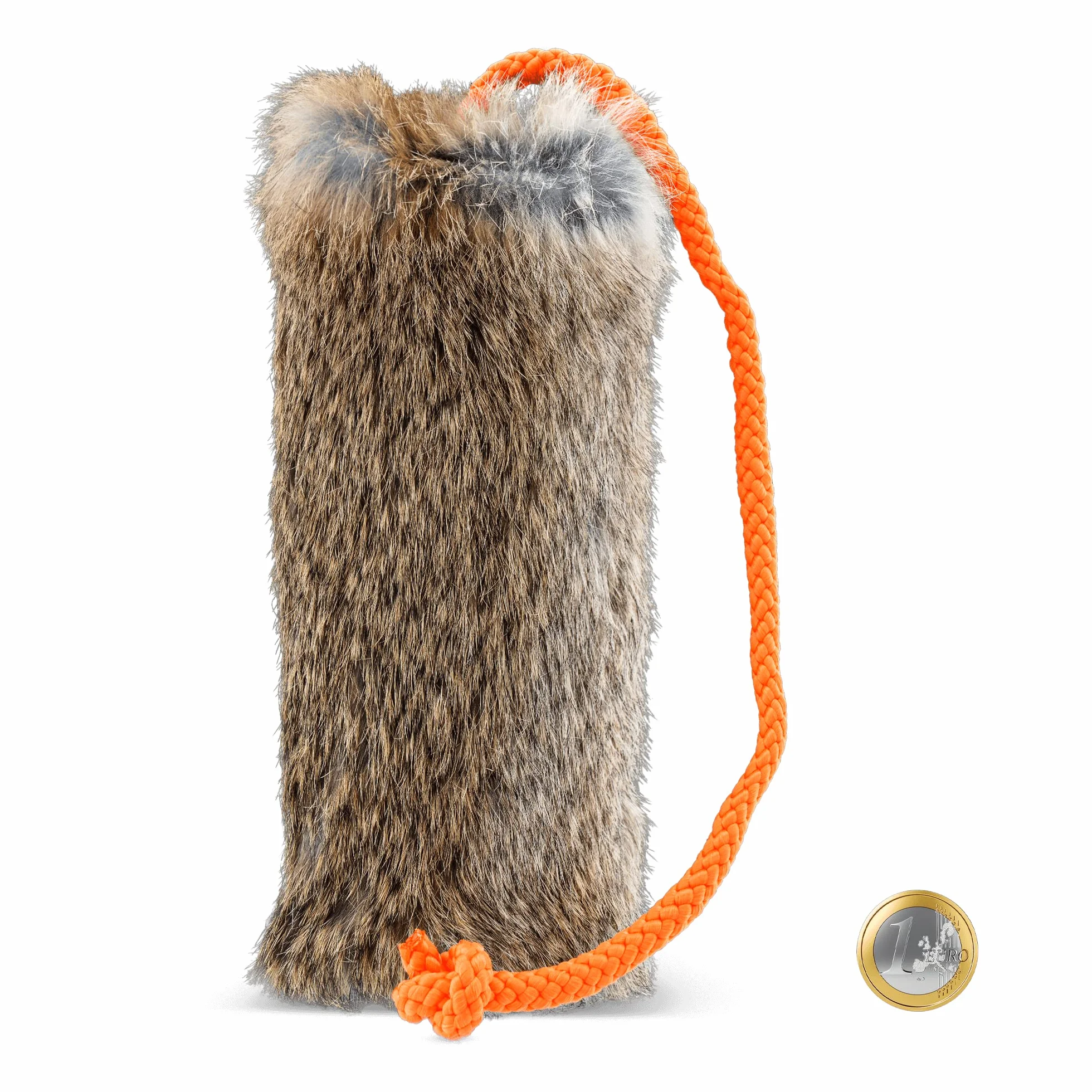 Firedog - Dummy per cibo con pelliccia di coniglio, con chiusura lampo, impermeabile e lavabile