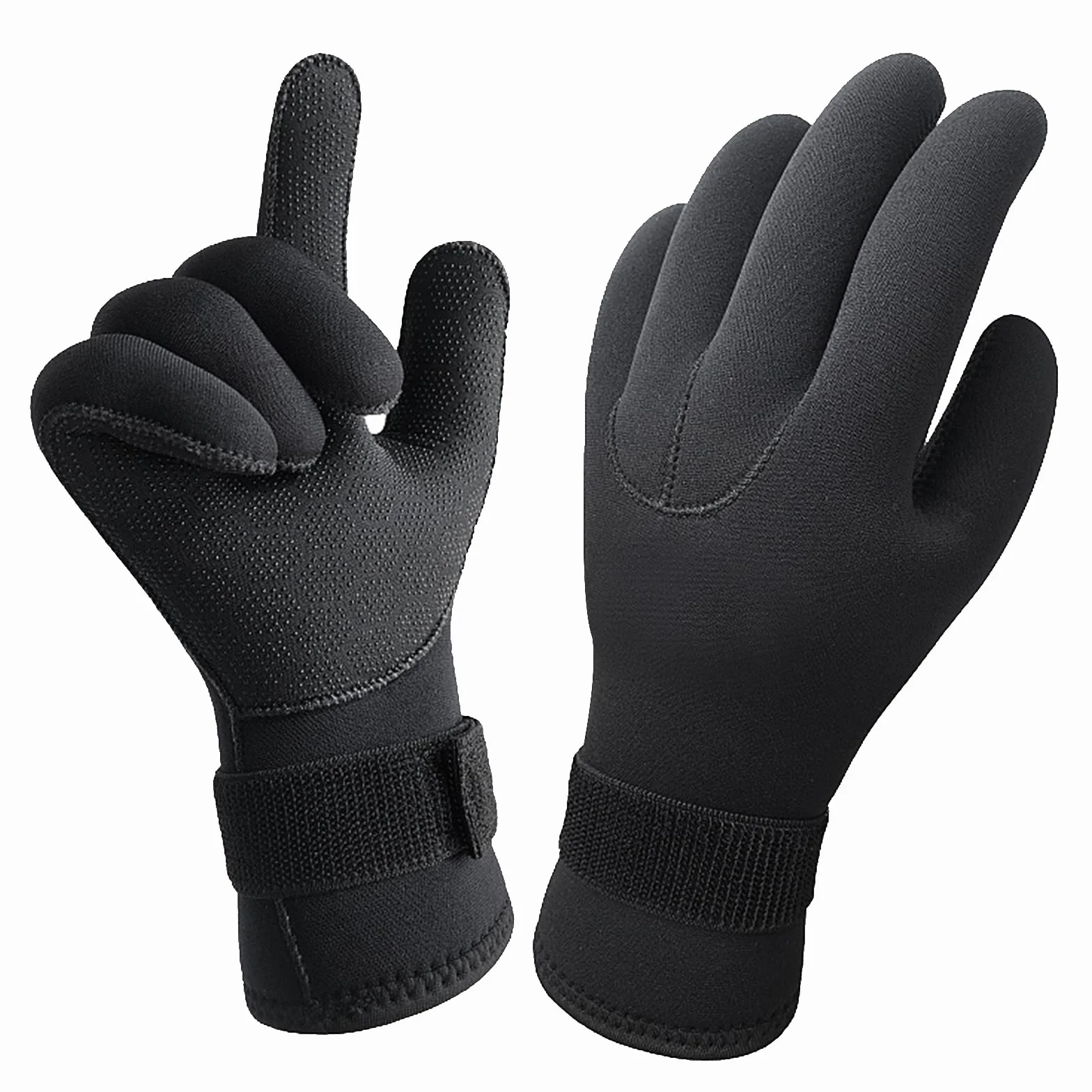 Guanti Da Immersione in Neoprene, Guanti Muta Sub 3mm, Guanti Termici Impermeabili Uomo Donna Nero, Guanti da Pesca Subacquea, Guanti da Snorkeling