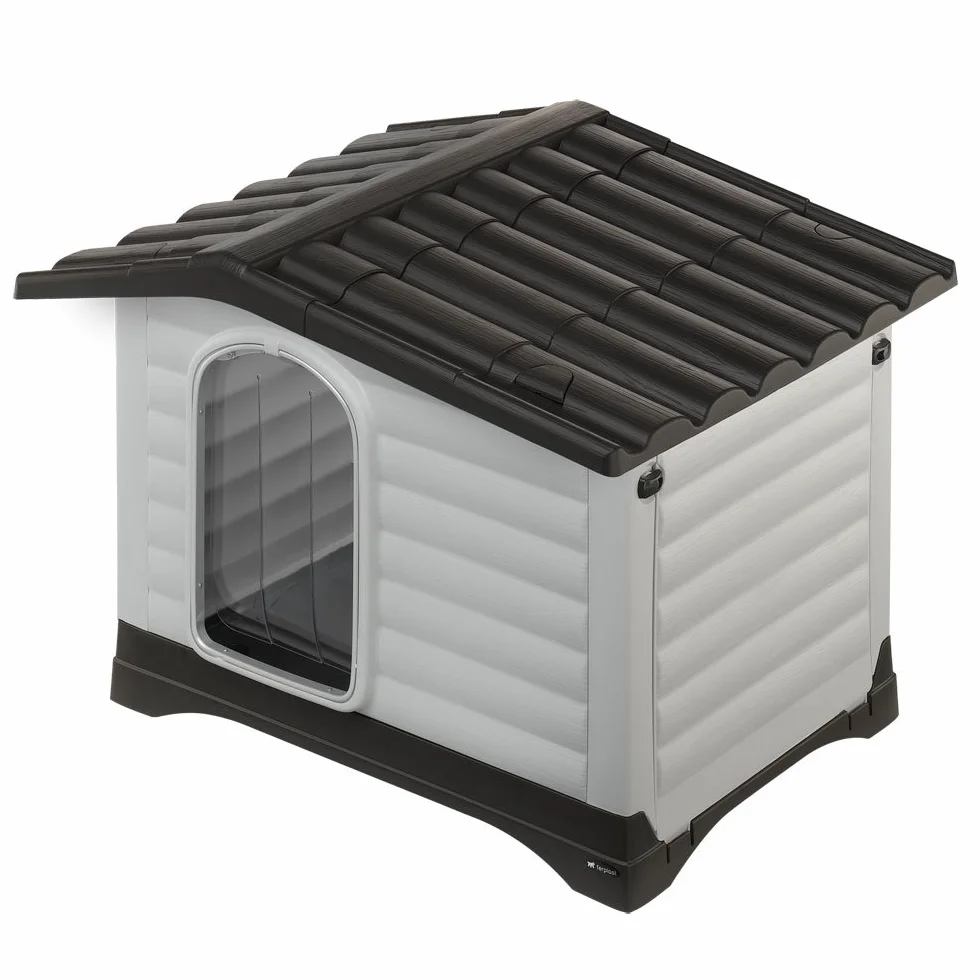 Ferplast Porta per cuccia cani DOGVILLA 110, Portina antipioggia PVC trasparente 29,6 x 0,2 x 46,9 cm