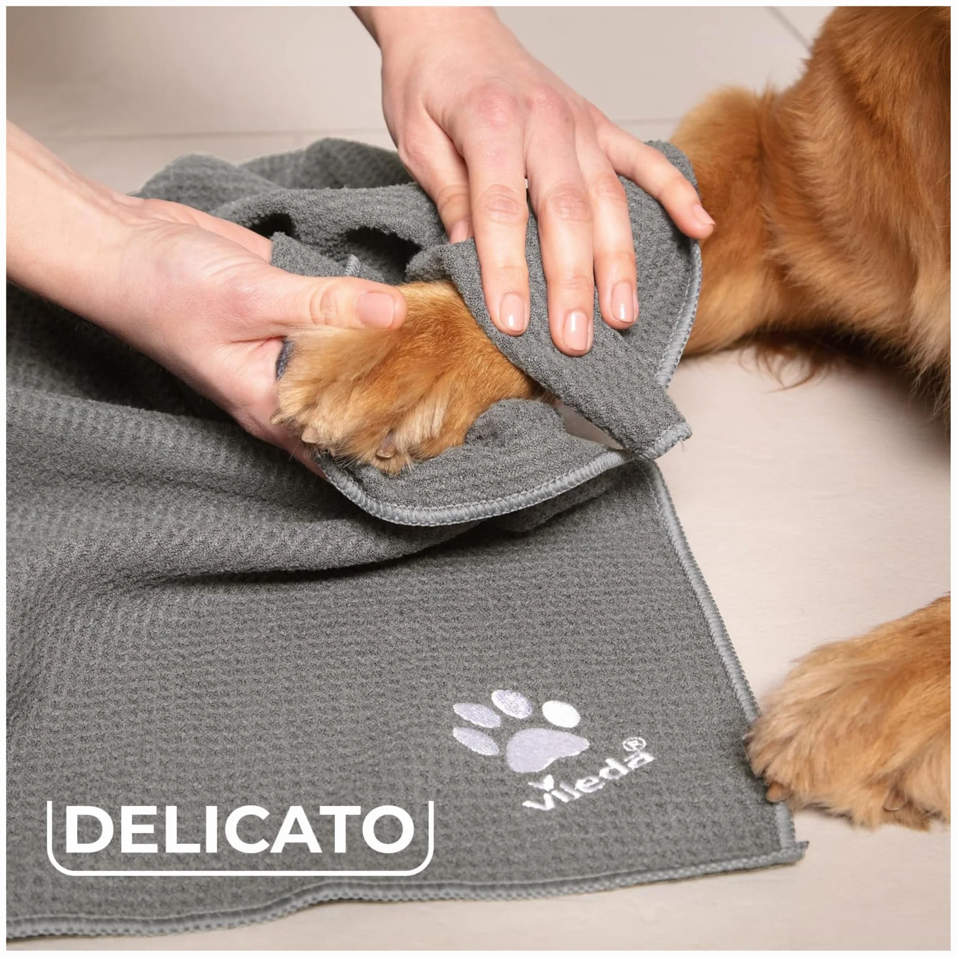 FEI FAN Panno per Cani in Microfibra, Pet PRO, Taglia XL (65x100cm) (2 unità)