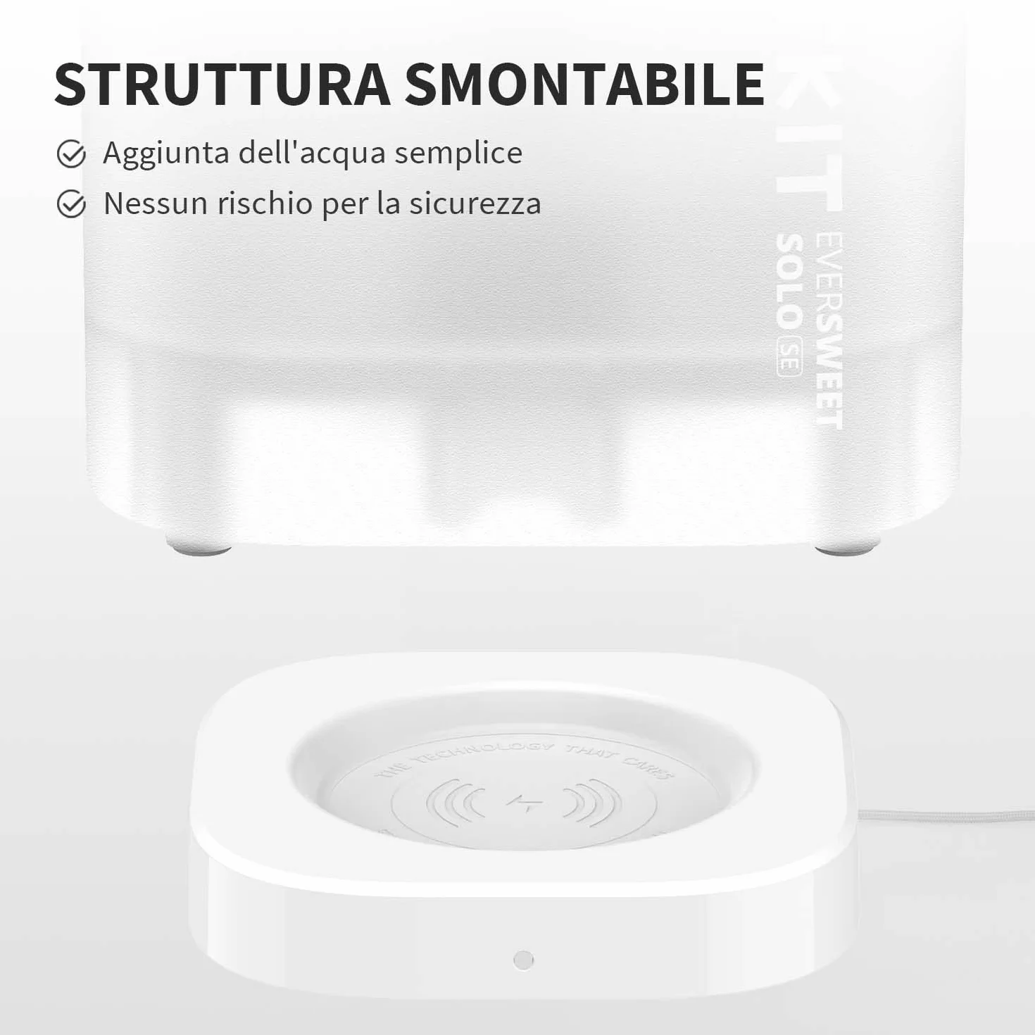 PETKIT CYBERTAIL Fontanella per Gatti, Pompa dell'Acqua Senza Fili,25dB Silenziosa,Fontanella per Cani,3.0 Aggiornare l'elemento Filtrante,1.8 L（Non Base Wireless）
