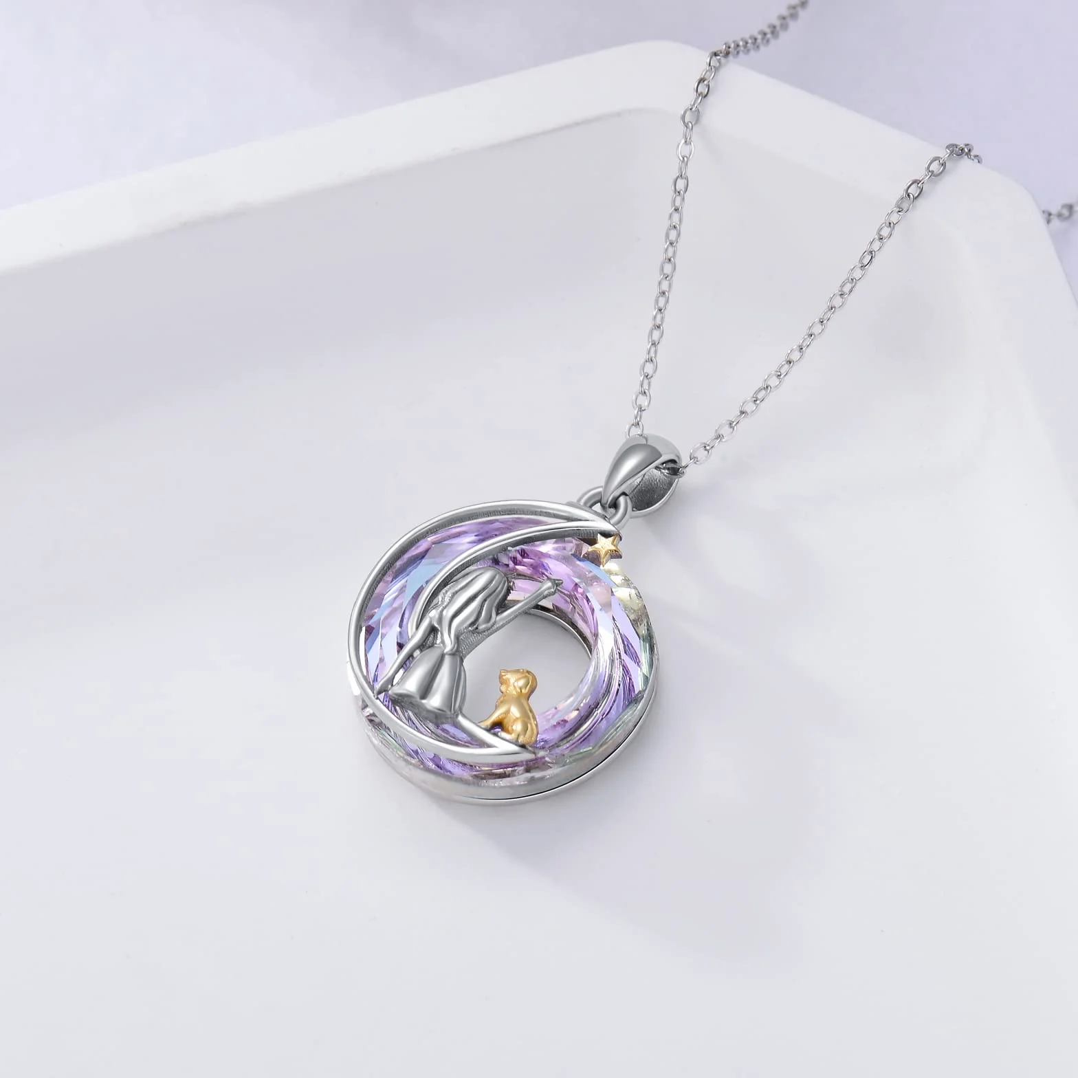 Sterling Silver Animal Pendant Necklace Butterfly Dragonfly Hummingbird Gifts for Women