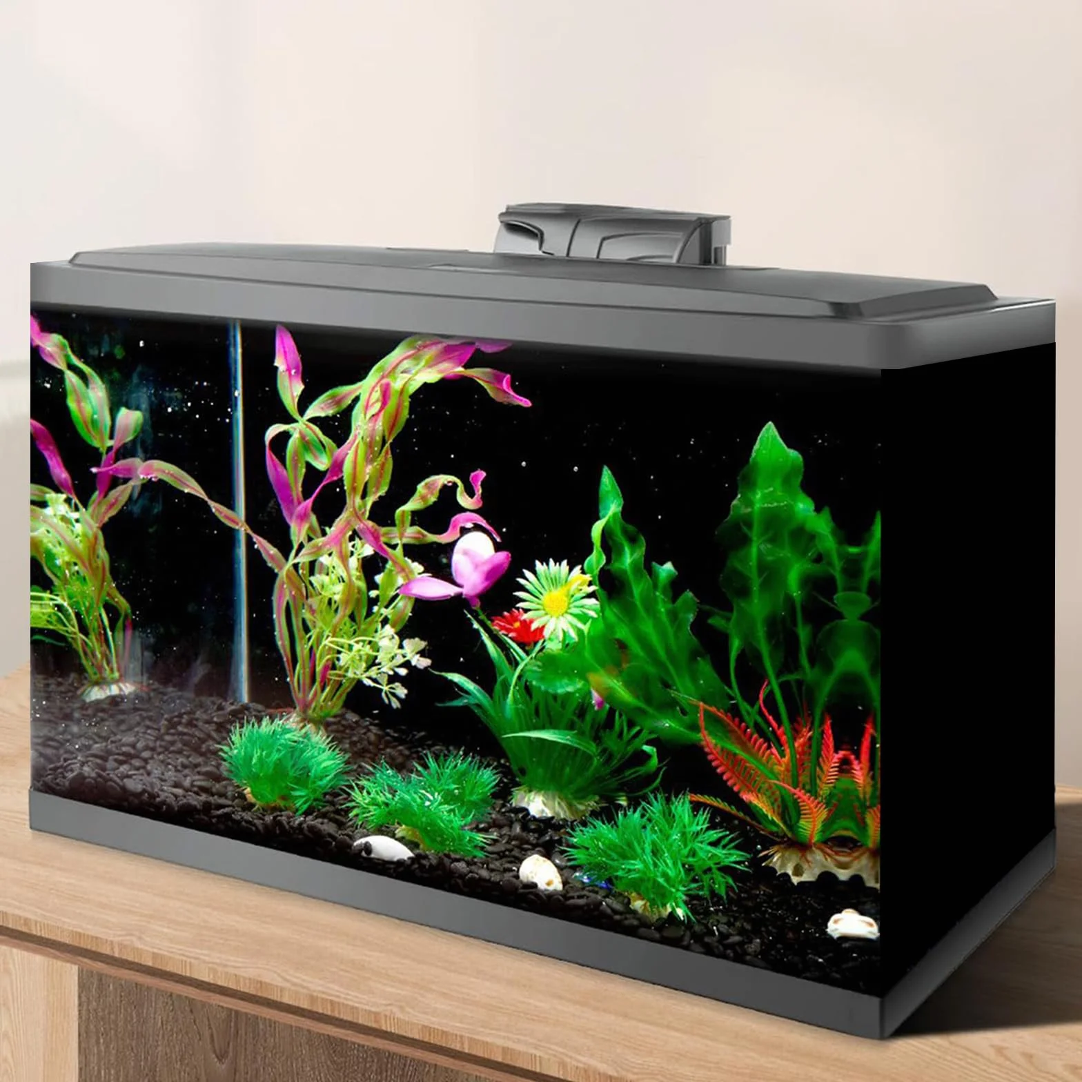 Sfondo Acquario Nero Film Per Acquari Pellicola Per Acquari Adesivo Statico Per Acquari 30 * 200 CM