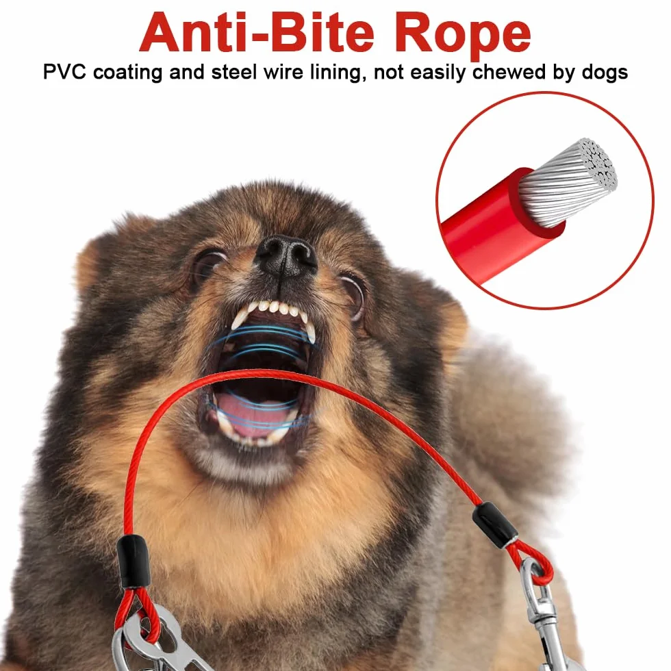2 Pezzi Guinzaglio per Cani Prova di Masticare, 40 cm Cintura di Sicurezza per Cani Auto, Cavo per Legare Il Cane, Guinzaglio Retriever Resistente per Cuccioli, Cane di Piccola e Media Taglia