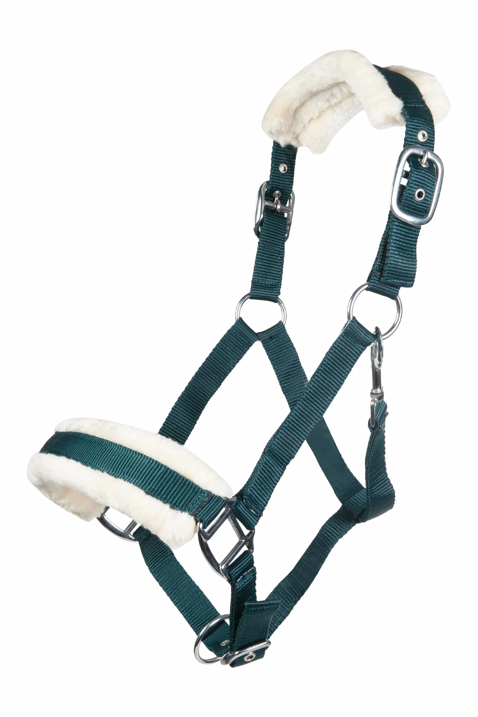 Cavezza con imbottitura in peluche, 5900, verde scuro