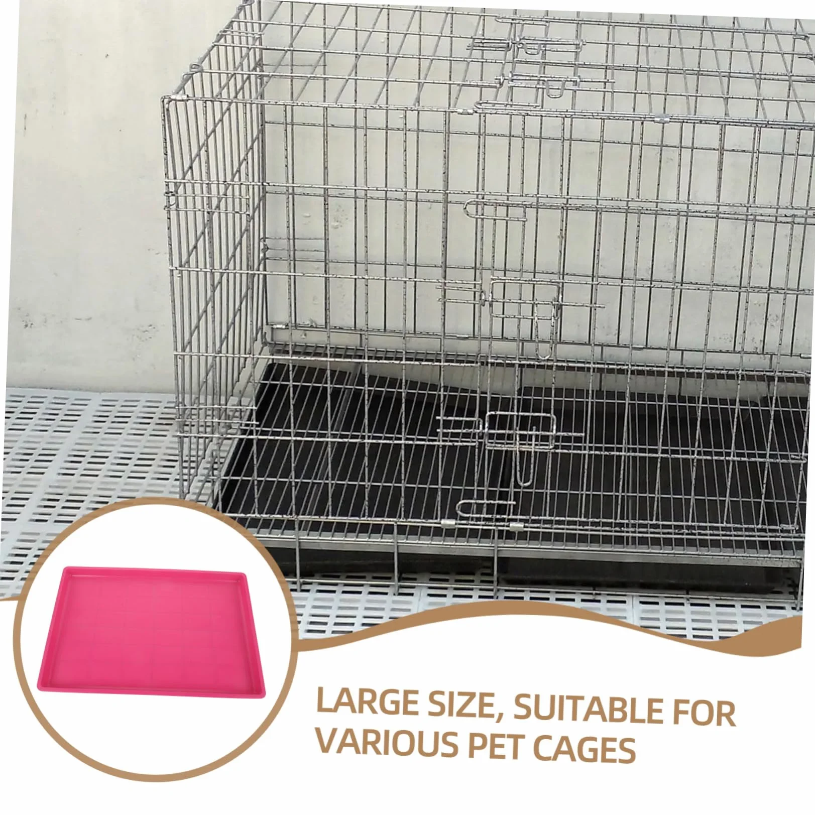 TOYANDONA Vassoio Inferiore per Gabbia in Plastica per Animali Domestici