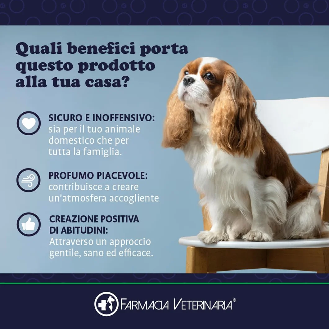 Farmacia Veterinaria - Disabituante Repellente per Gatti e Cani - Spray Anti Pipi Dissuasore Elimina Odori - Divano Mobili Tessuti Interno Esterno 500ml