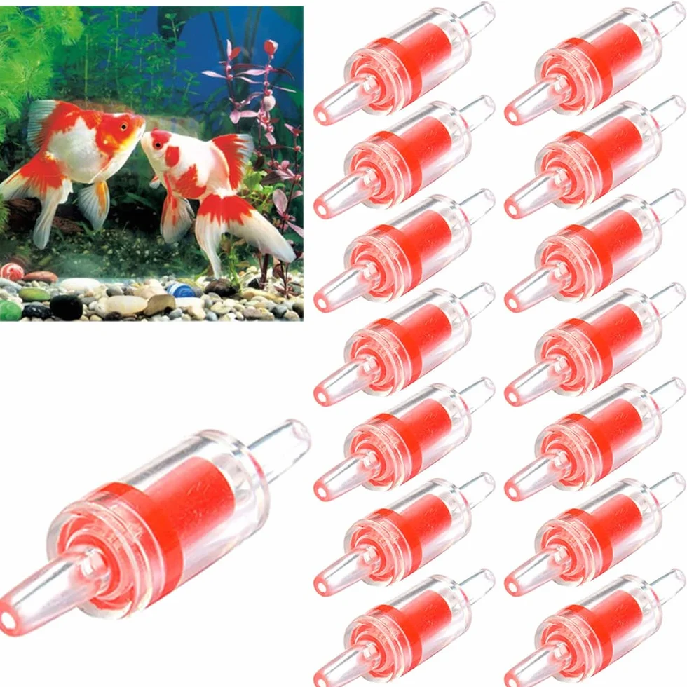 Greluma 15 Pezzi Valvole di Ritegno della Pompa dell'Aria dell'acquario Valvola di Ritegno Unidirezionale in Plastica