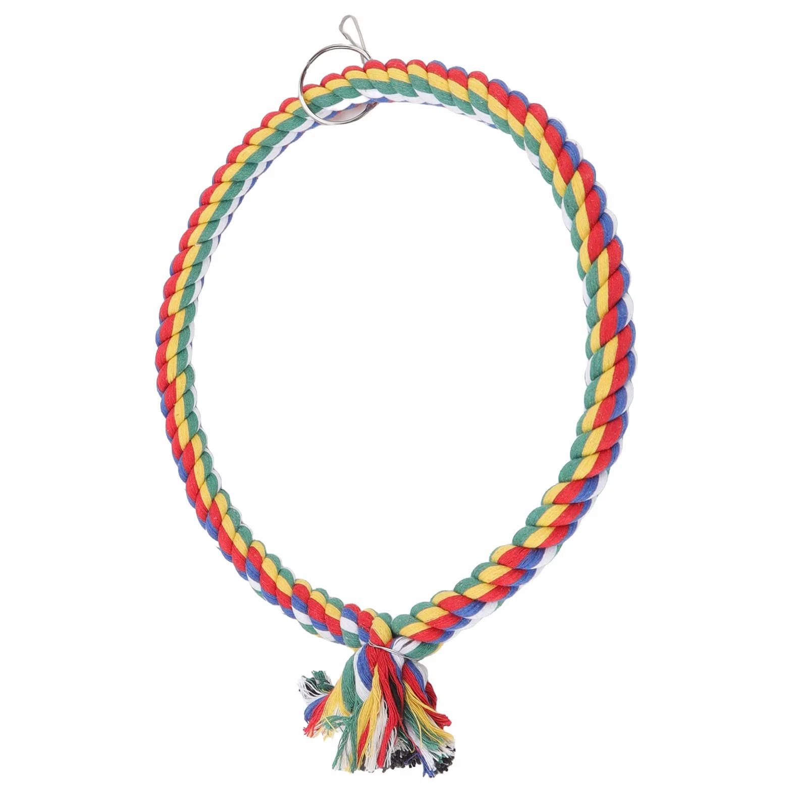 Altalena per Pappagalli con Corda di Cotone - Cerchio da Arrampicata per Uccelli - Misure Piccole e Grandi