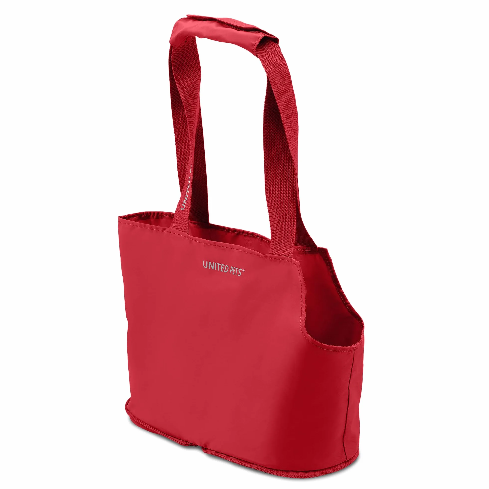 UNITED PETS Lazy Dog Borsa Trasportino per Cani Piccoli, Trasportino per Piccoli Animali Domestici, di Design, Leggera, Pieghevole, Rosso