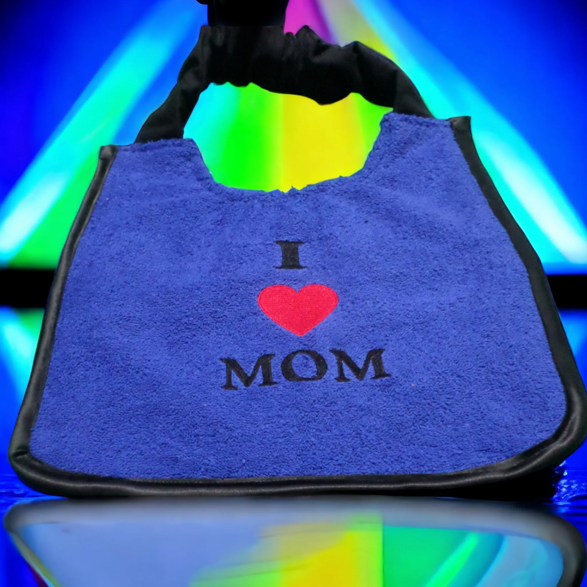 Pettorina personalizzata per cani che sbavano I Love Mom impermeabile regolabile Terranova San Bernardo