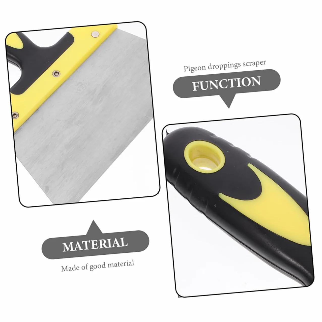 COLLBATH Raschietto per Escrementi Piccione Strumento Portatile Rimozione Uccelli Pulizia Gabbie