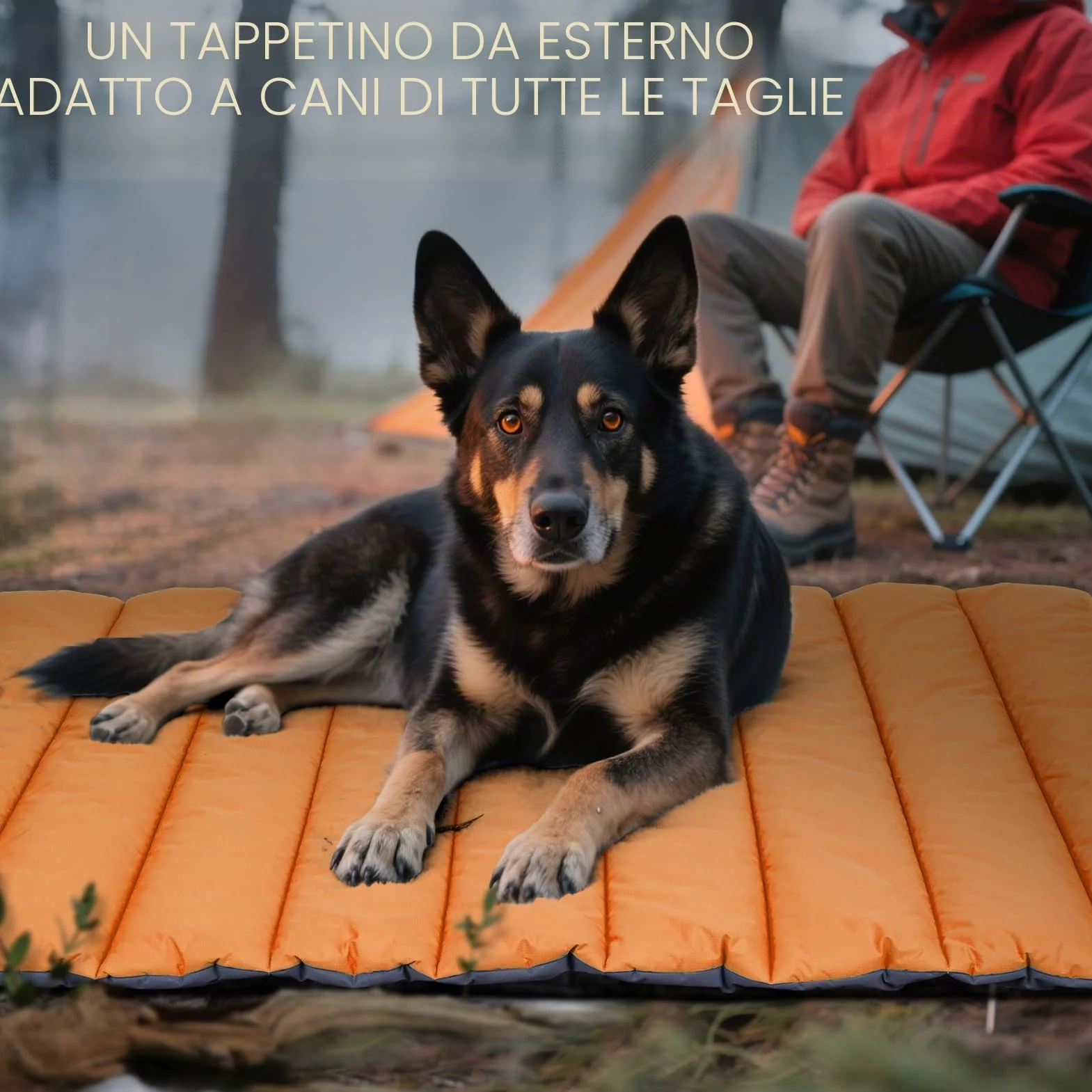 XIAPIA Cuccia Cane per Interno e Esterno, Cuscino Cane Grande, Cuscino Impermeabile per Cani, Letto Brandina per Cani in Resistente, Pieghevole