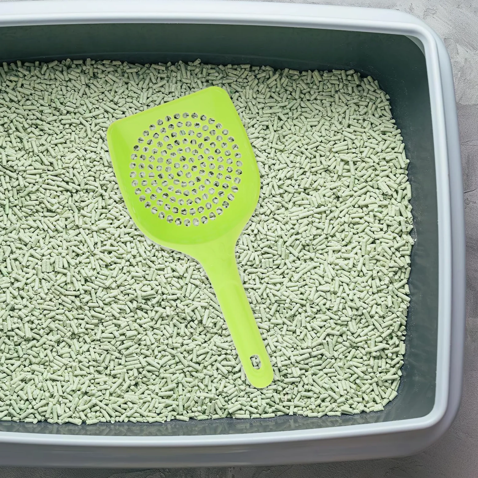 15 Pezzi Paletta Lettiera Gatti con Fori Fini per Sieve Litter Box Scoop Ergonomico in Plastica Resistente per Pulizia Veloce di Gatti e Cani Kit Raccolta Escrementi Pet