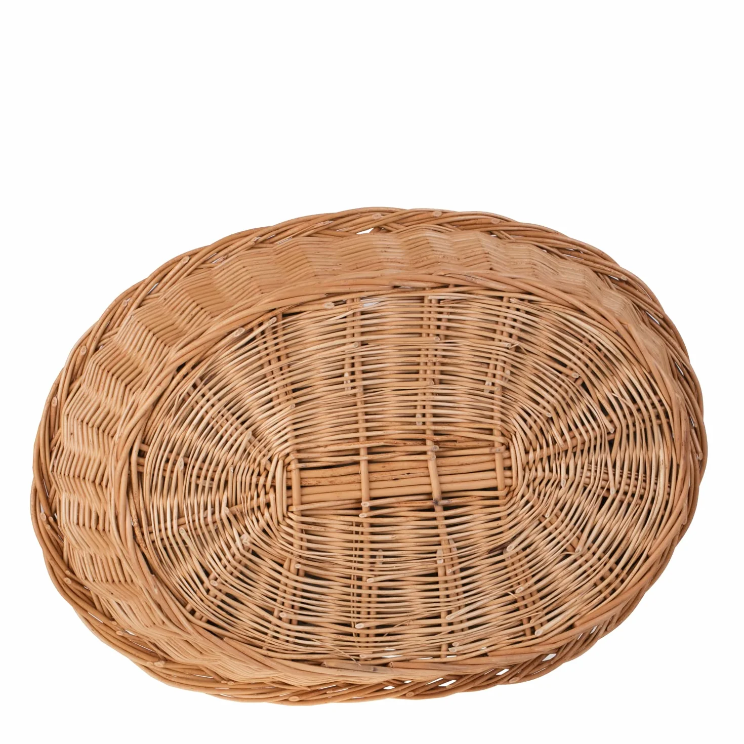 Cestino per cani in vimini di colore naturale, cestino per animali domestici (beige, 95 x 72 H27)