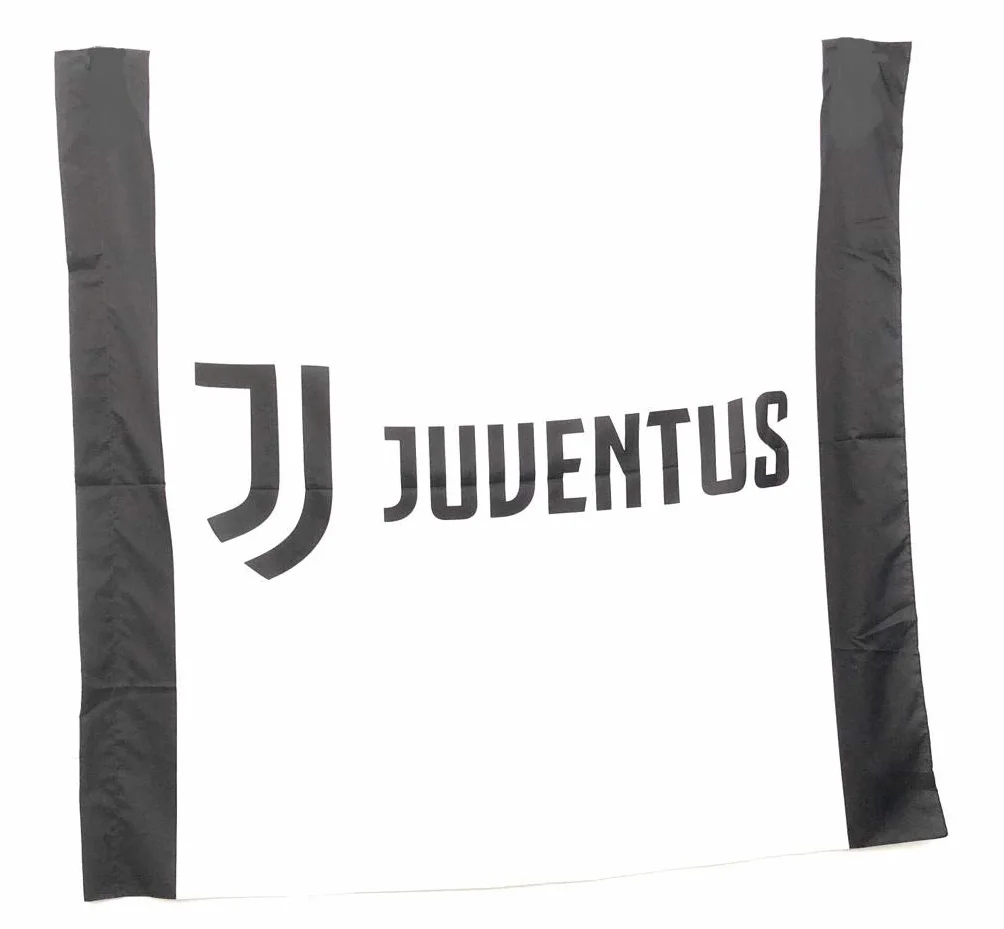 BANDIERA UFFICIALE JUVENTUS GIGANTE MISURE 140 CM X 160 CM CIRCA