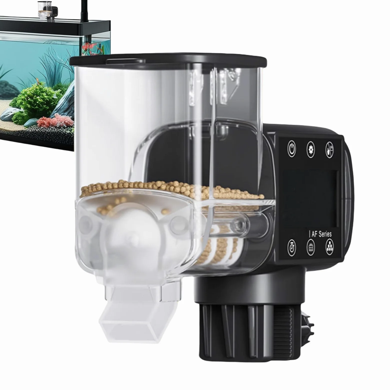 Alimentatore Per Acquario Distributore Di Mangime A Batteria Con Timer Per | Mangiatoia Per Acquario Con Timer Vacanza All'Aperto Casa Acquario Viaggi Brevi Quotidiani Appassionati