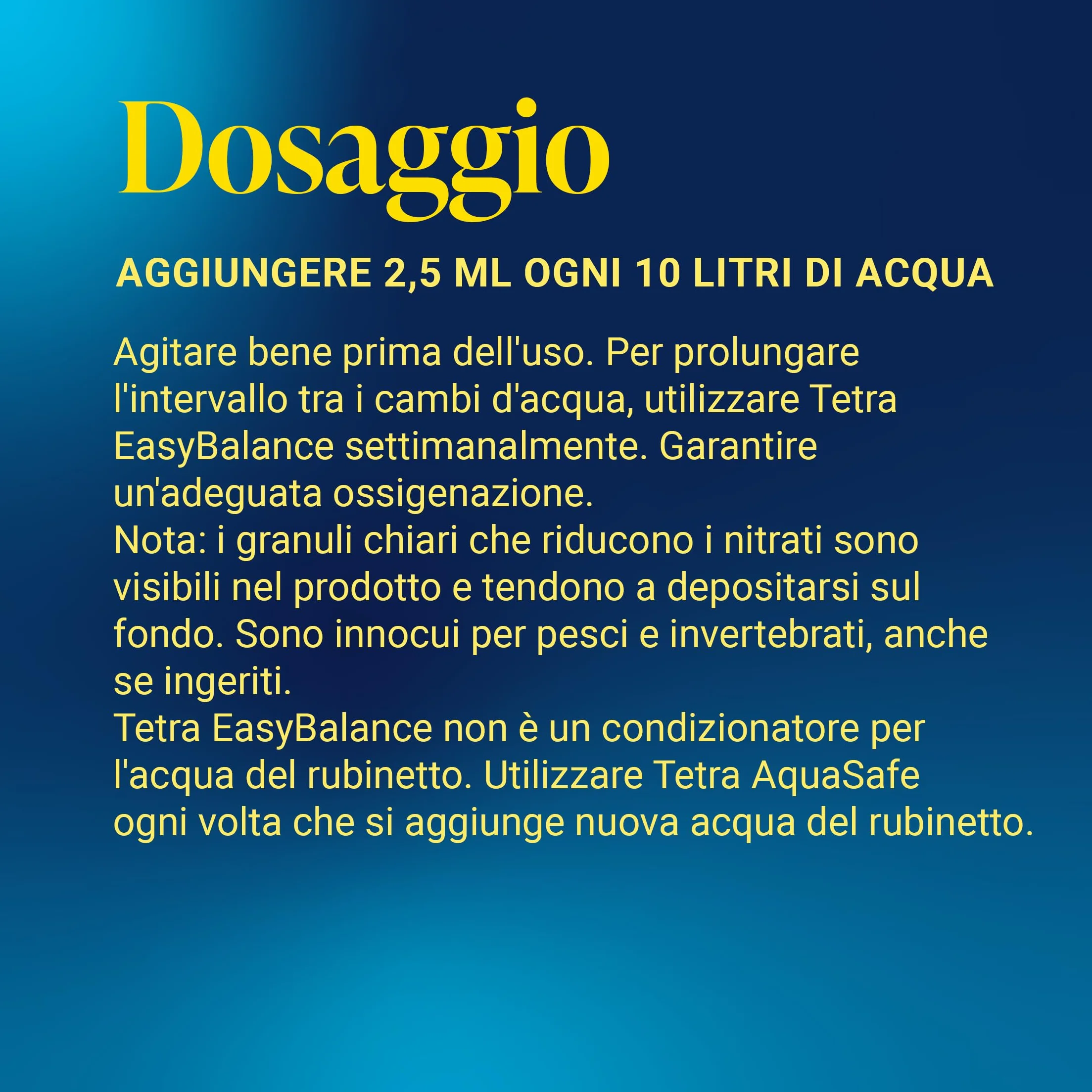 Tetra EasyBalance 500 ml Cura Acquario Biologicamente Sana Riduce Cambi d'Acqua