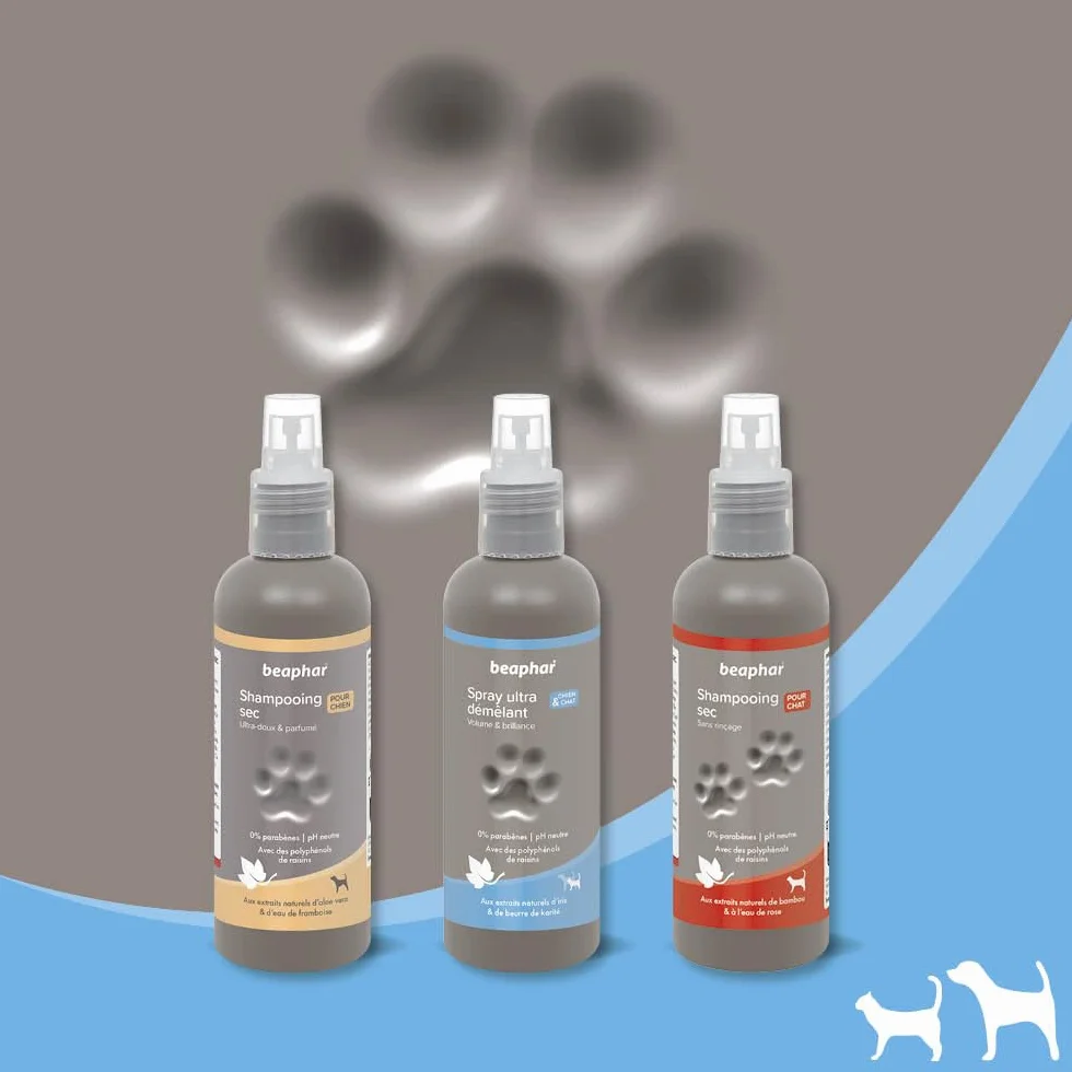 BEAPHAR - Spray ultradistricante per cani - Estratti naturali di Iris, Latte di Karitè e polifenoli d'uva - Districa, idrata, ammorbidisce, protegge il pelo - Pronto all'uso, senza risciacquo - 200 ml