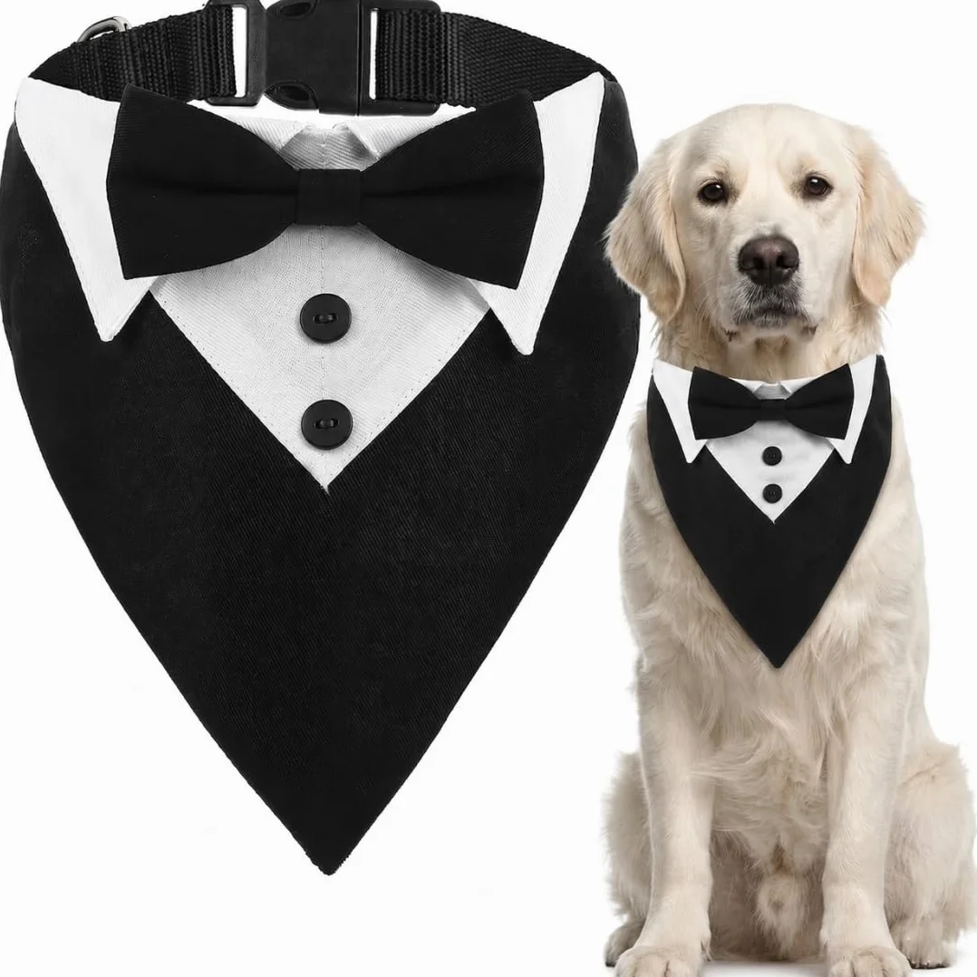 1 Pezzo Papillon Cane, Bandana per Cane Regolabile, Travestimenti per Cani, Collare Vestito Cerimonia Cane per Cani, Decorazioni per Matrimonio, Feste, Compleanni