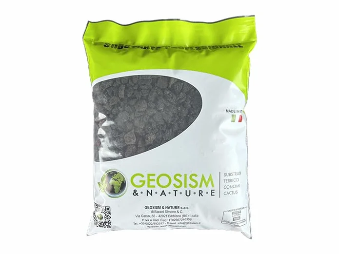 Lapillo vulcanico nero, lava vulcanica 5/10 mm (1 kg)