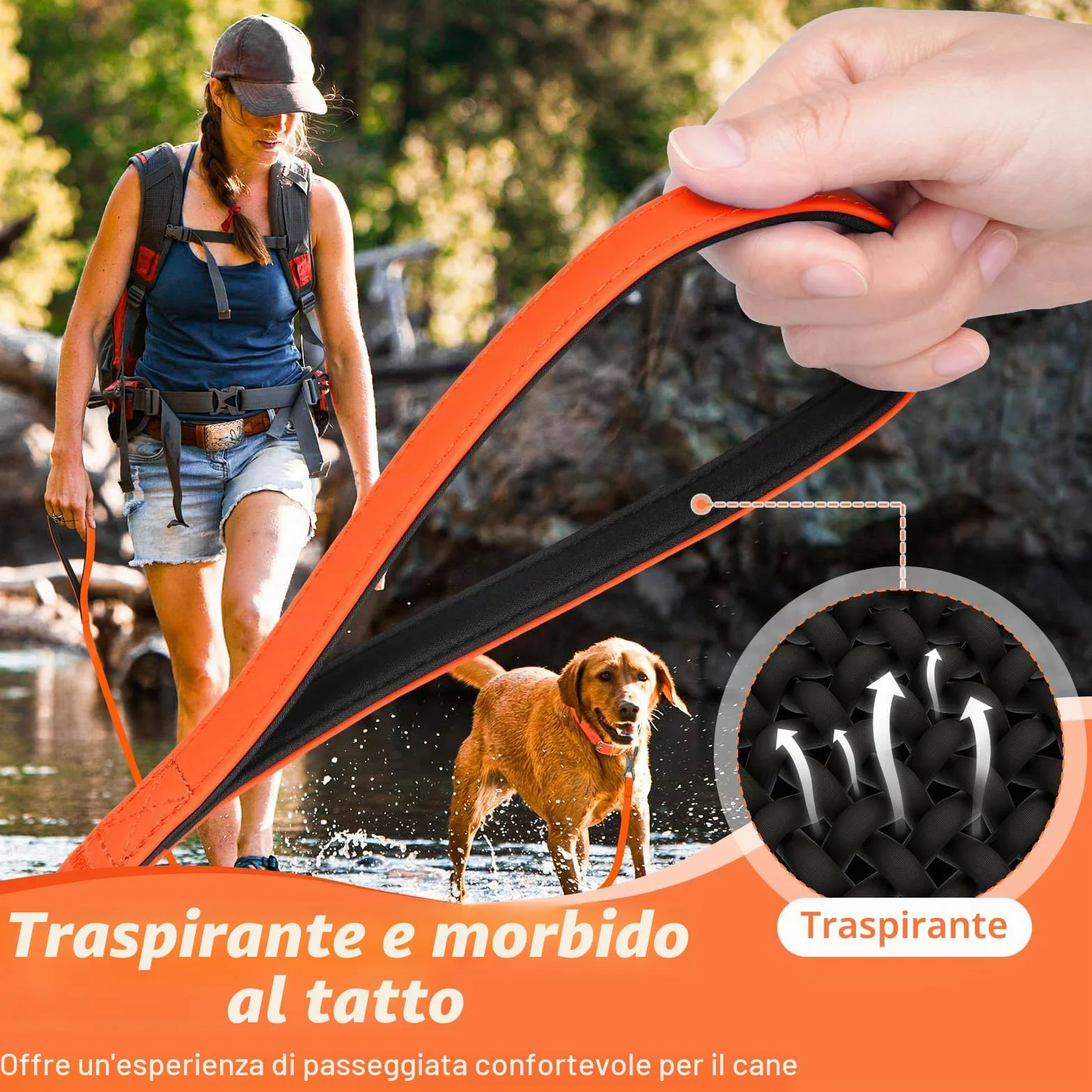 X XBEN Guinzaglio Addestramento Impermeabile per Cani 1,5M 3M 5M 8M 10M 12M 15M 20M 25M 30M, Lunghina con Maniglia Confortevole, Gommato,Resistente Adatto per Tutti i Cane