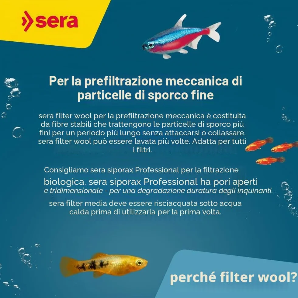 Sera Ovatta per filtri 250 g