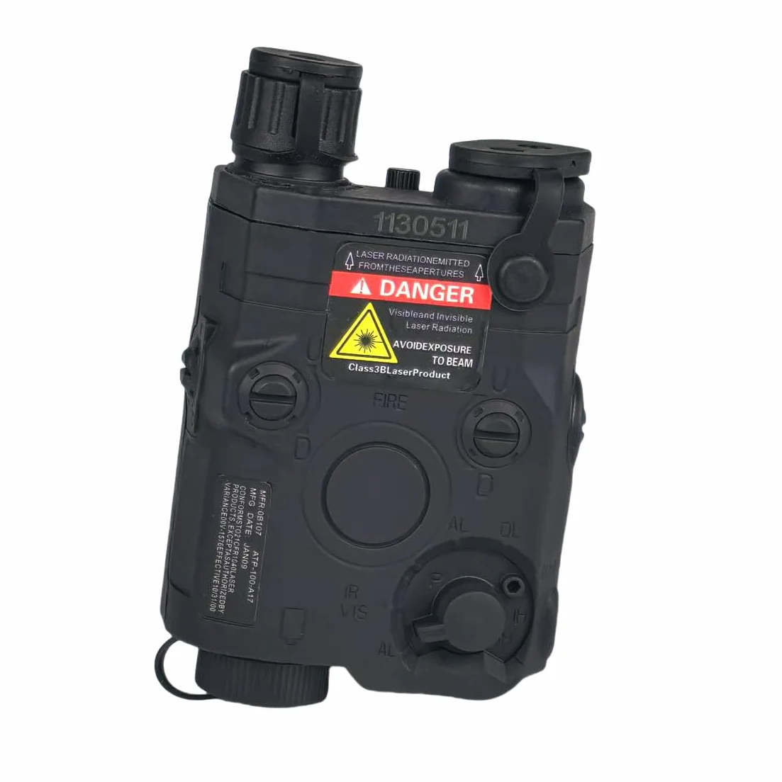 ATAIRSOFT FMA, Batteria Finta per Fucili da Softair, PEQ-15, Modello Navy Seal, AEG, Colore Nero, TB493.